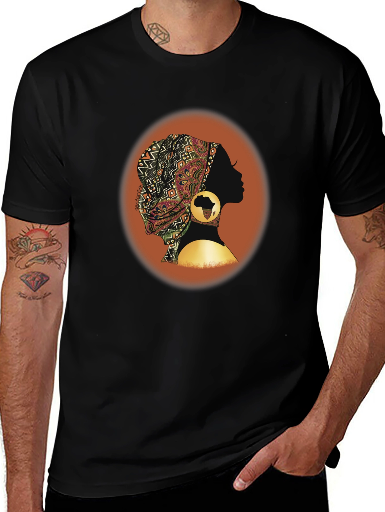African Queen Black T-Shirt - Unique Design