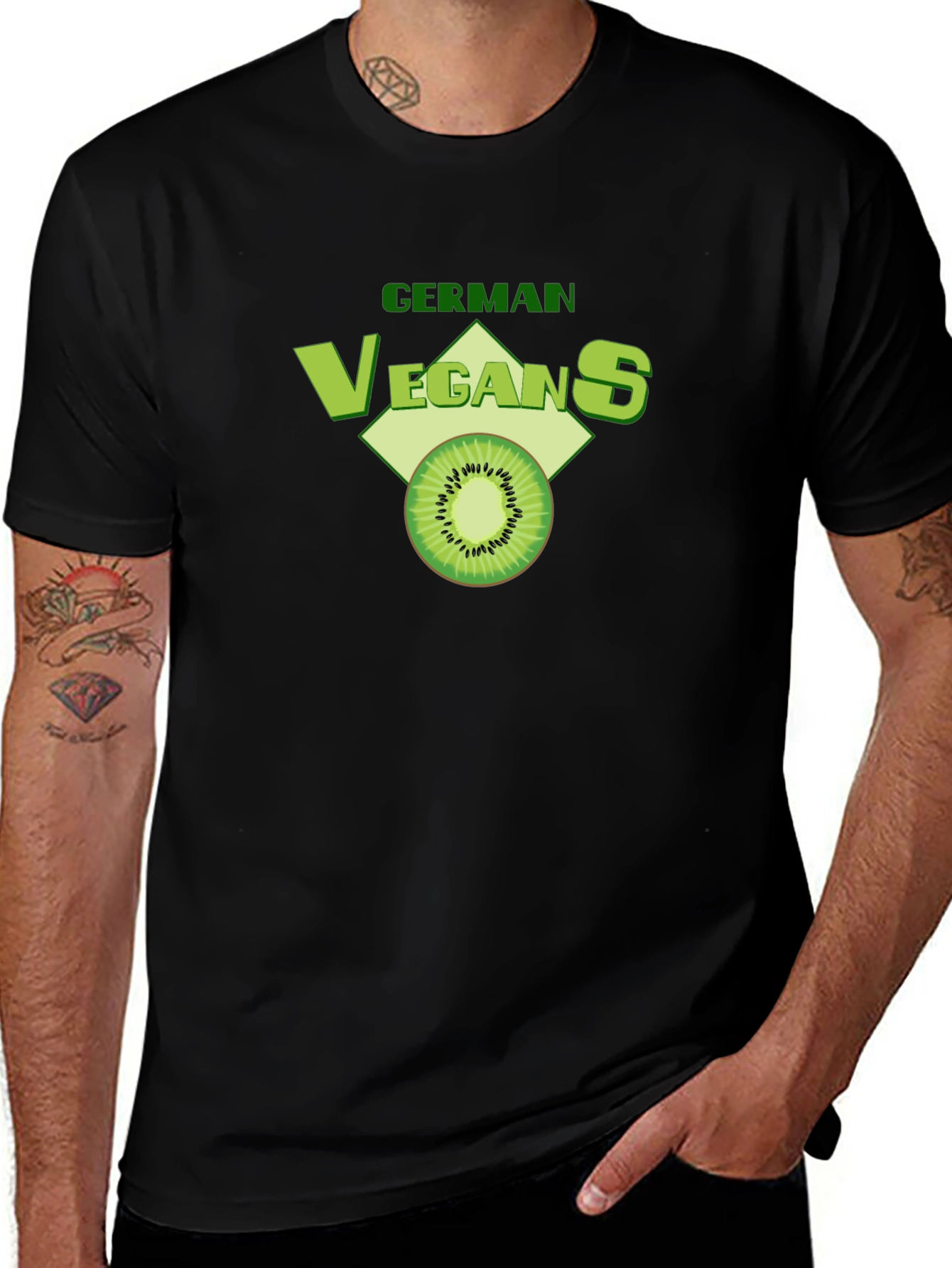 Variant 15 of German Vegans Kiwi T-Shirt