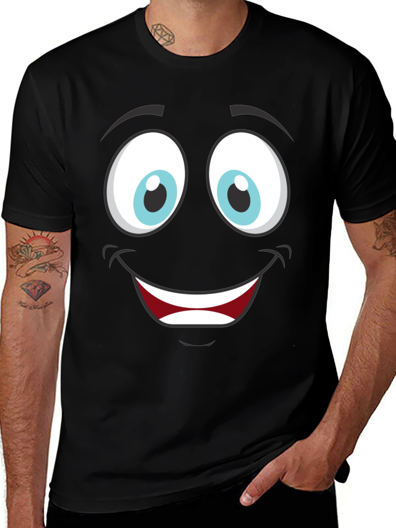 Variant 12 of Funny Face Graphic Tee - Express Yourself!