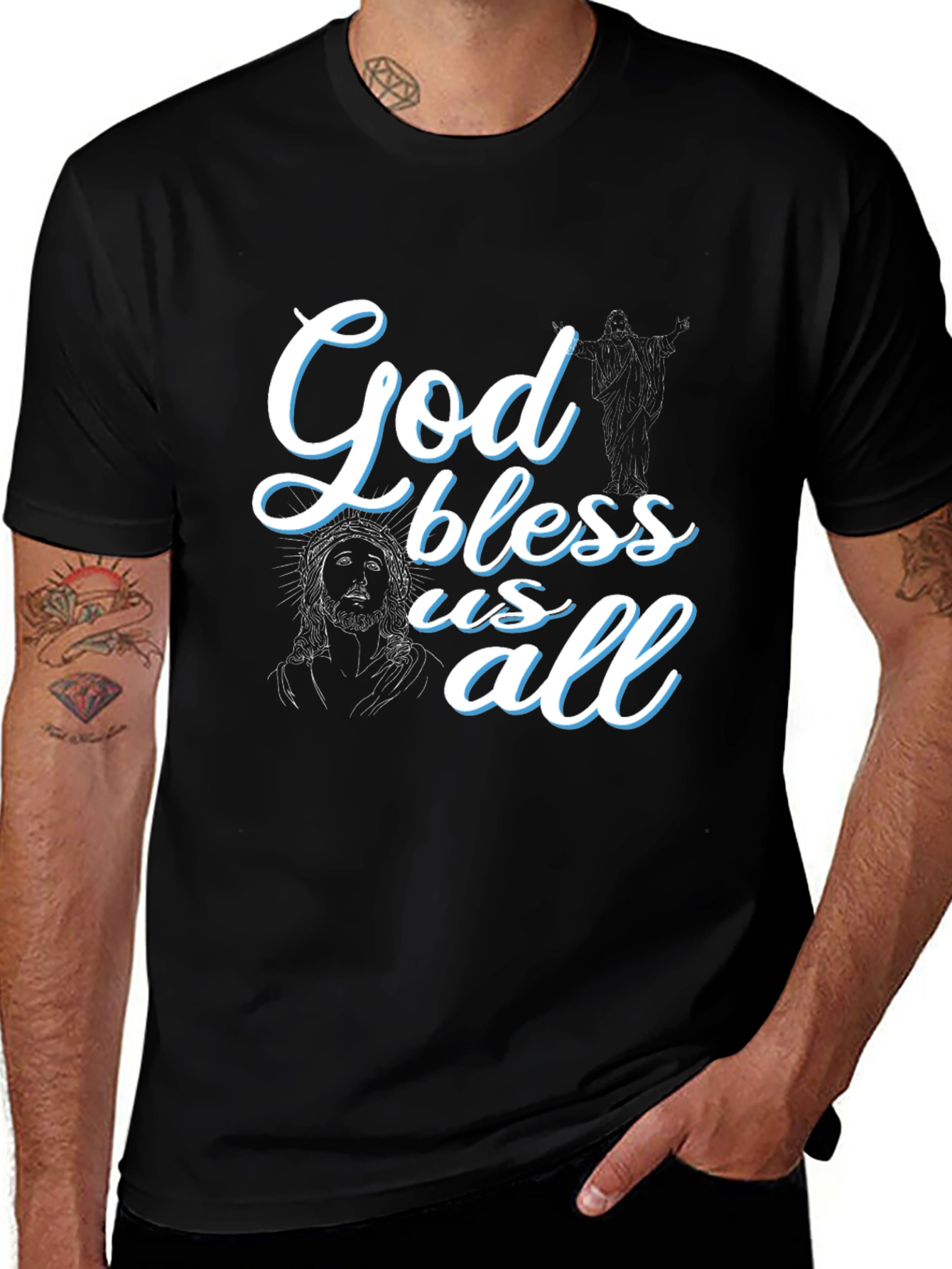 God Bless Us All Graphic T-Shirt