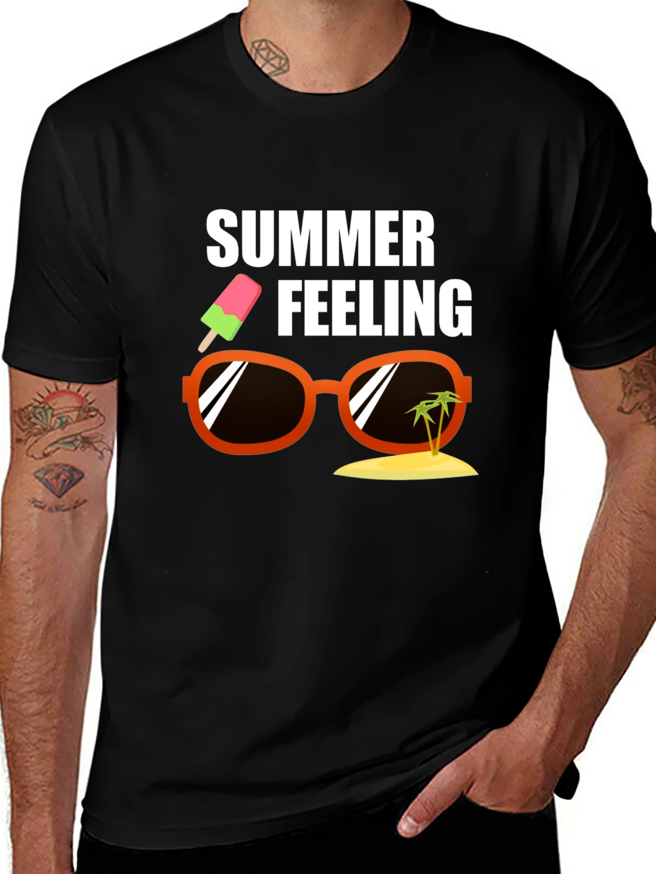 Variant 28 of Summer Feeling Graphic Tee - Island Vibes