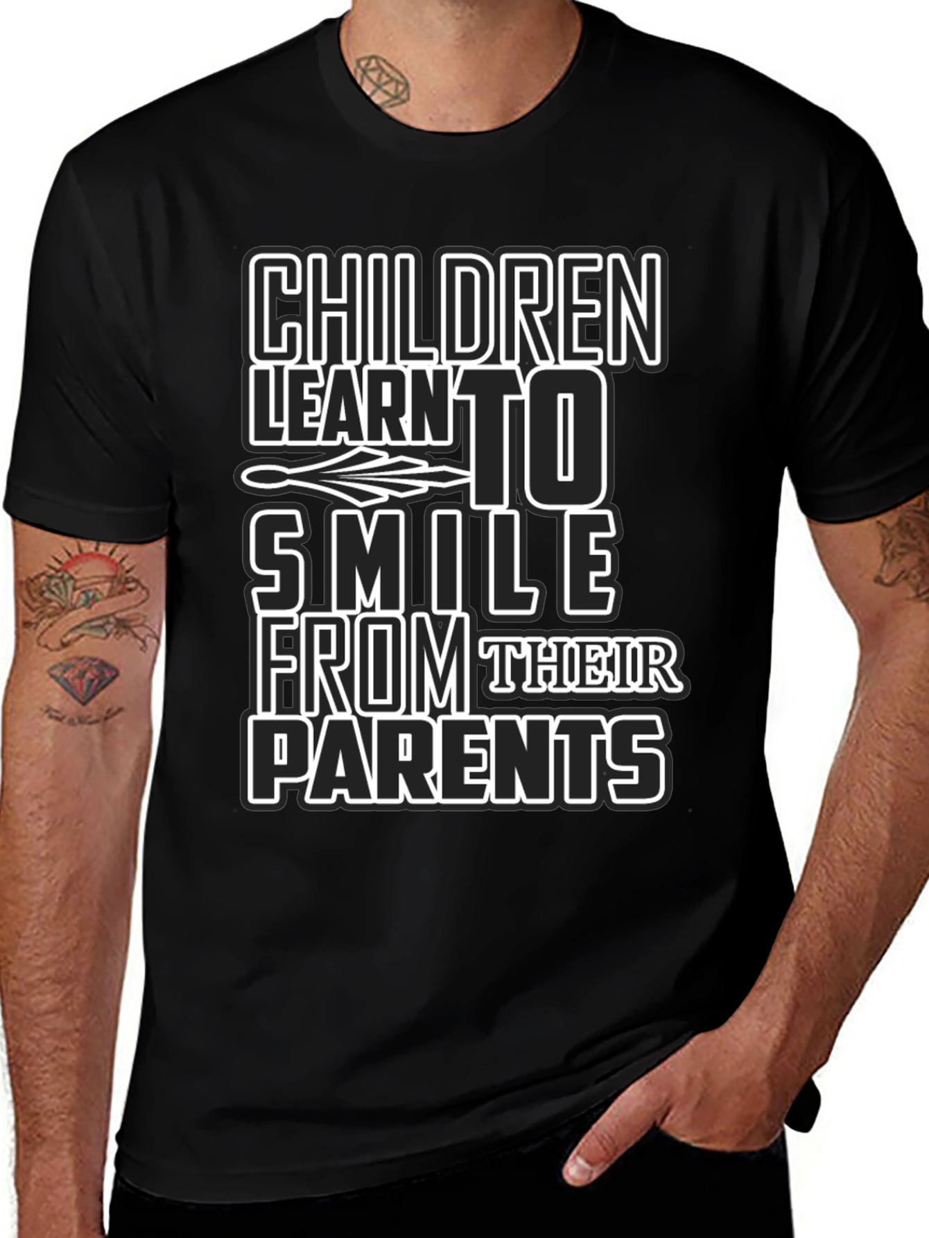 Variant 8 of Children Learn to Smile Graphic T-Shirt
