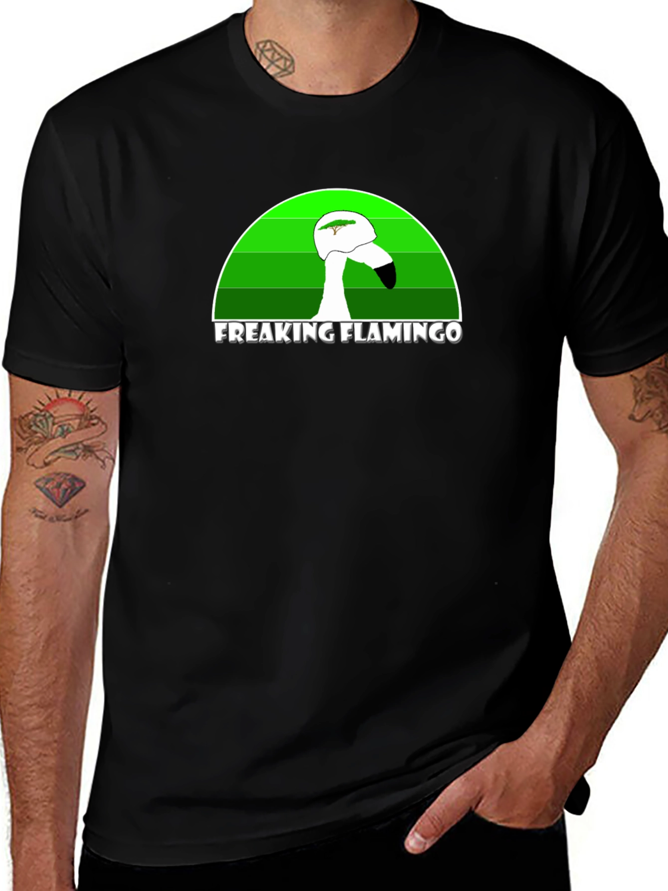 Variant 22 of Freaking Flamingo Graphic T-Shirt