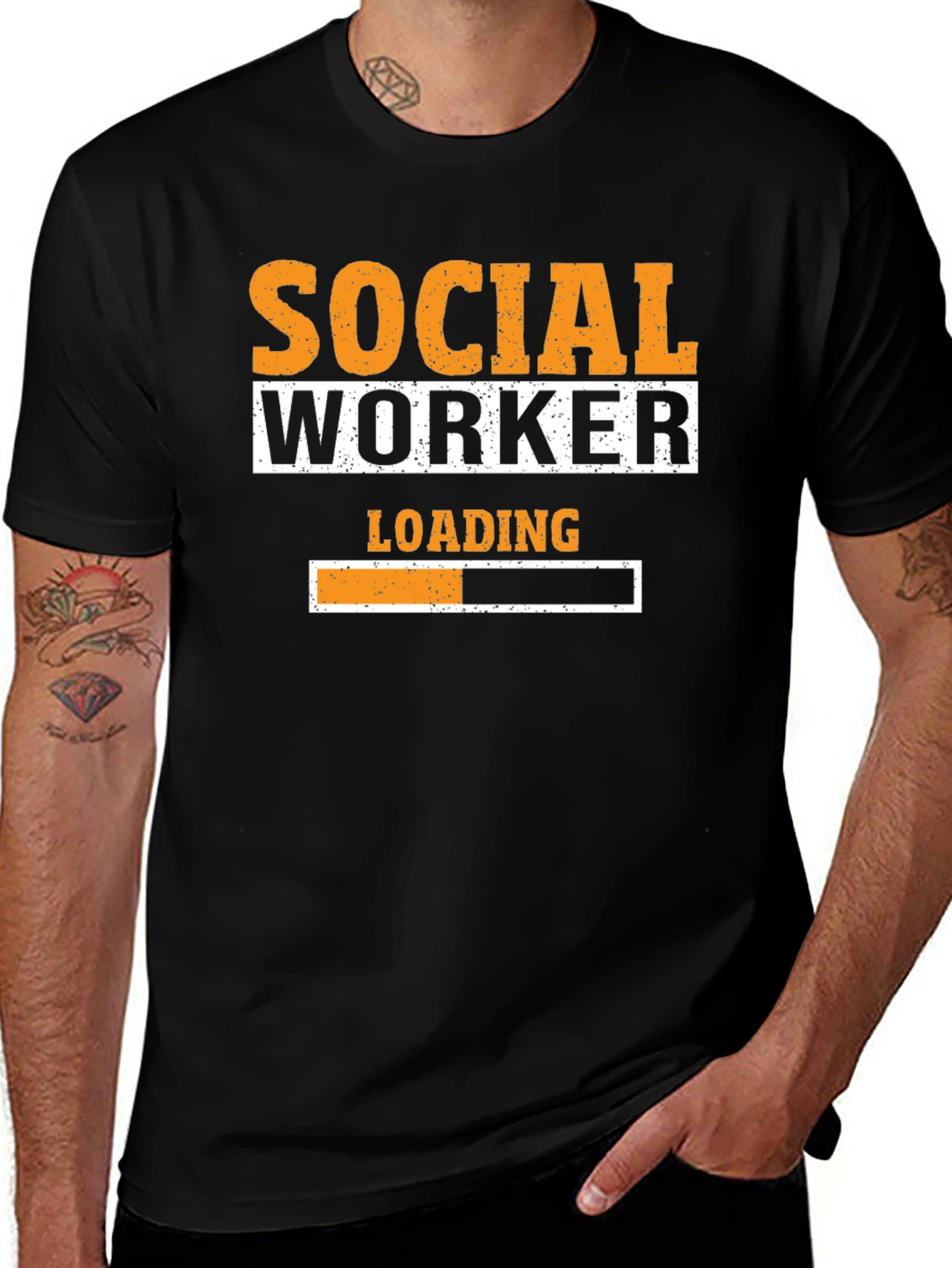 Variant 26 of Social Worker Loading T-Shirt