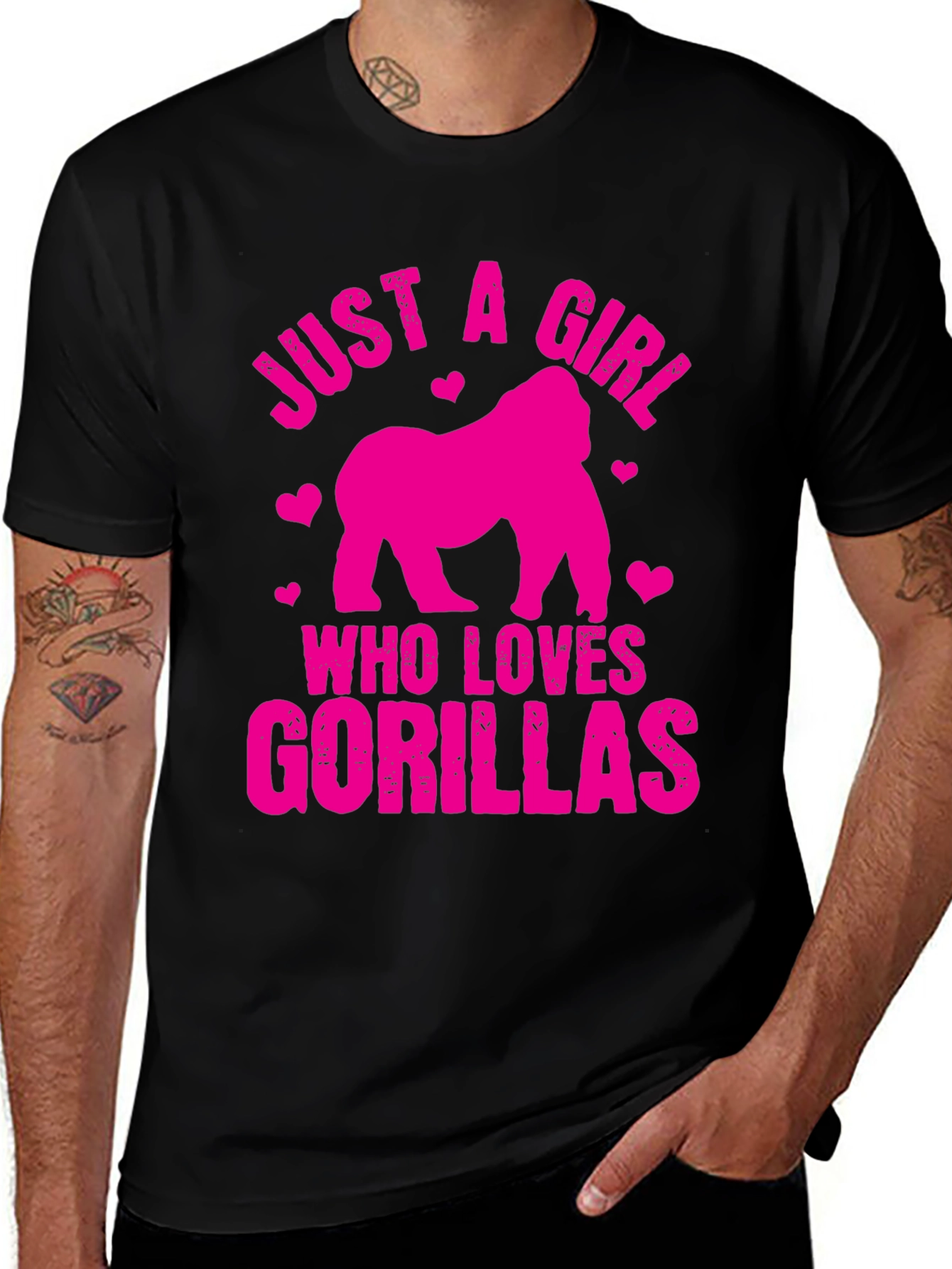 Variant 30 of Just a Girl Who Loves Gorillas T-Shirt