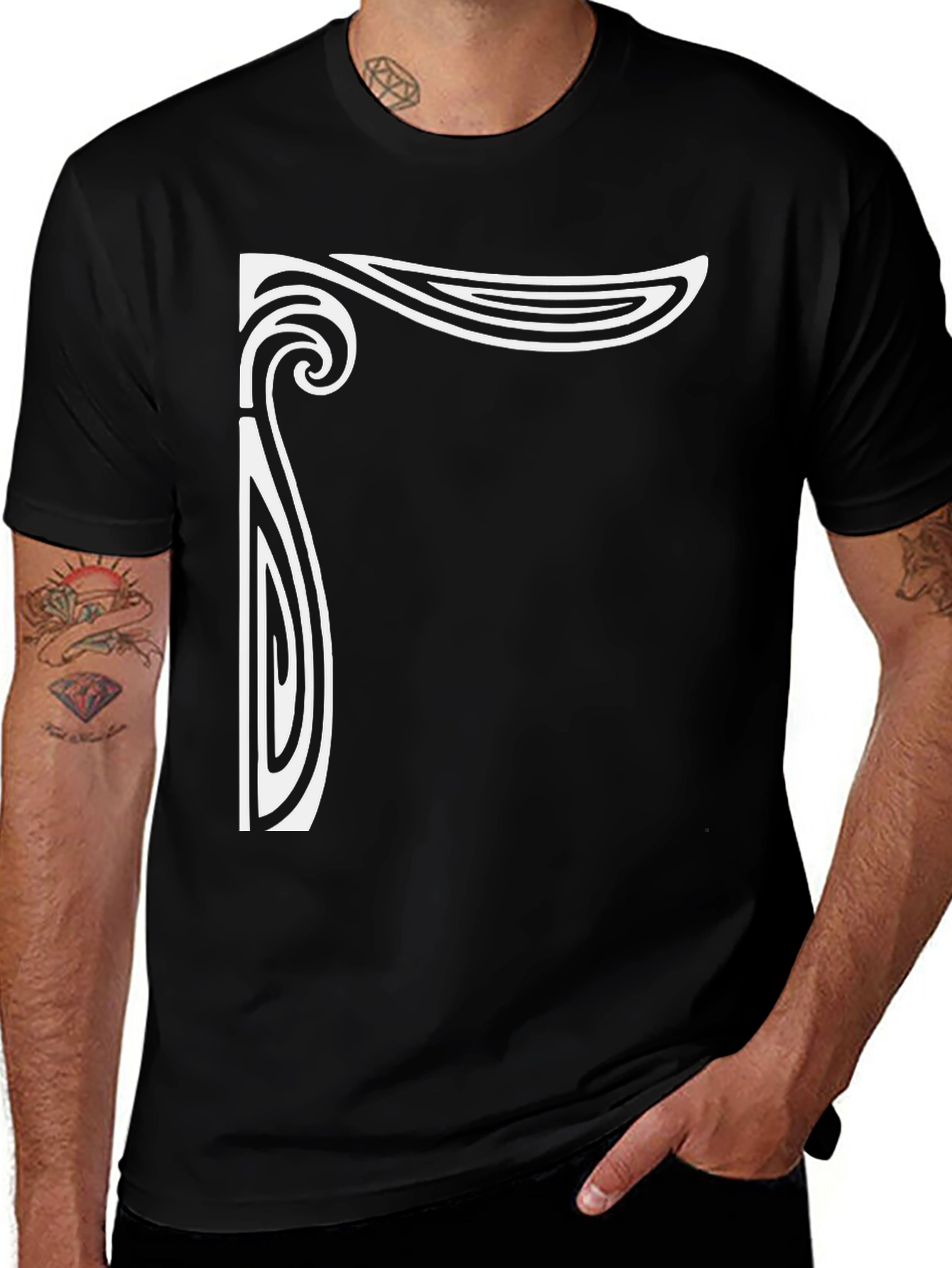 Variant 8 of Modern Art Deco Style Graphic T-Shirt