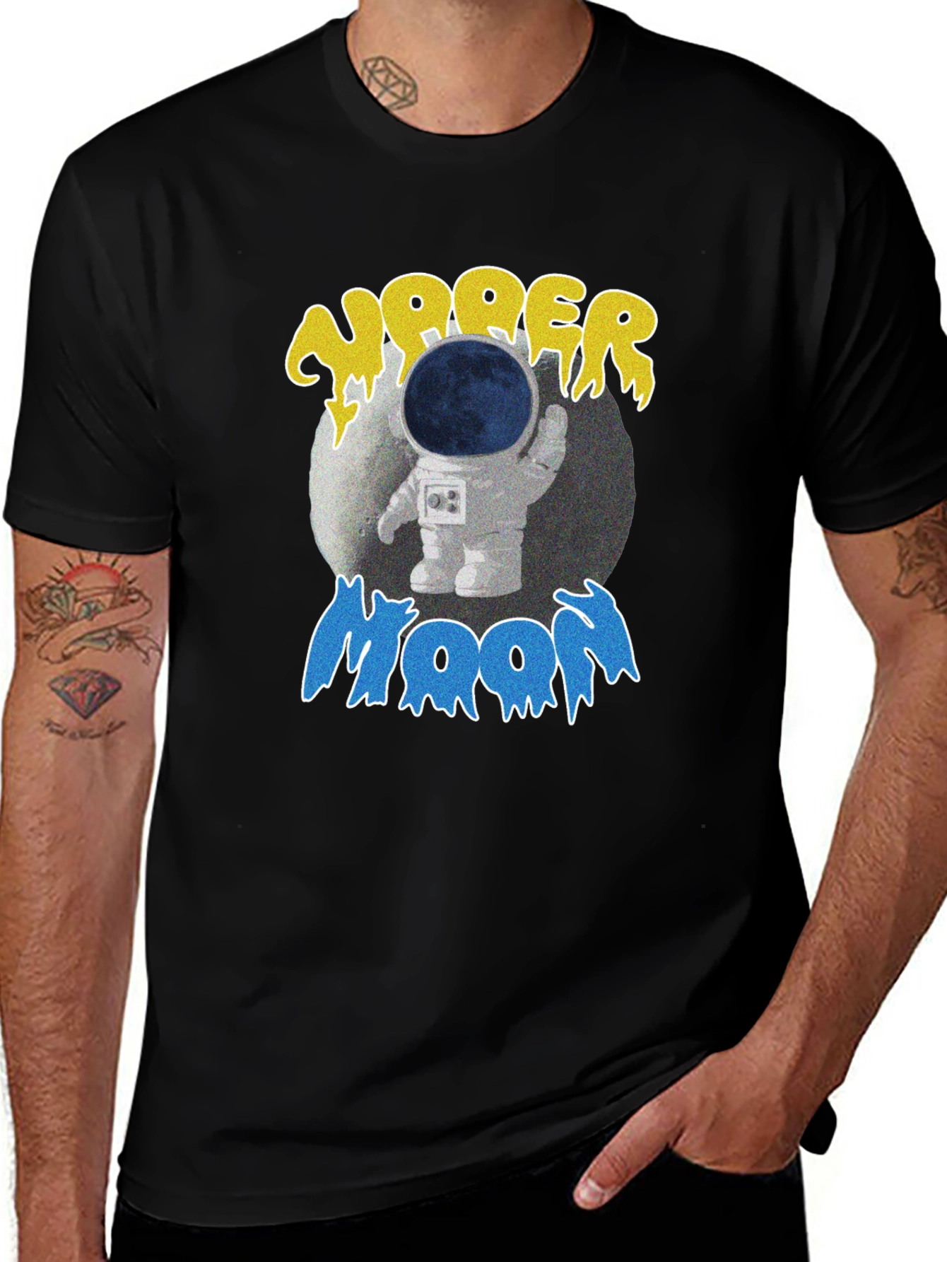 Variant 4 of Upper Moon Astronaut Graphic T-Shirt