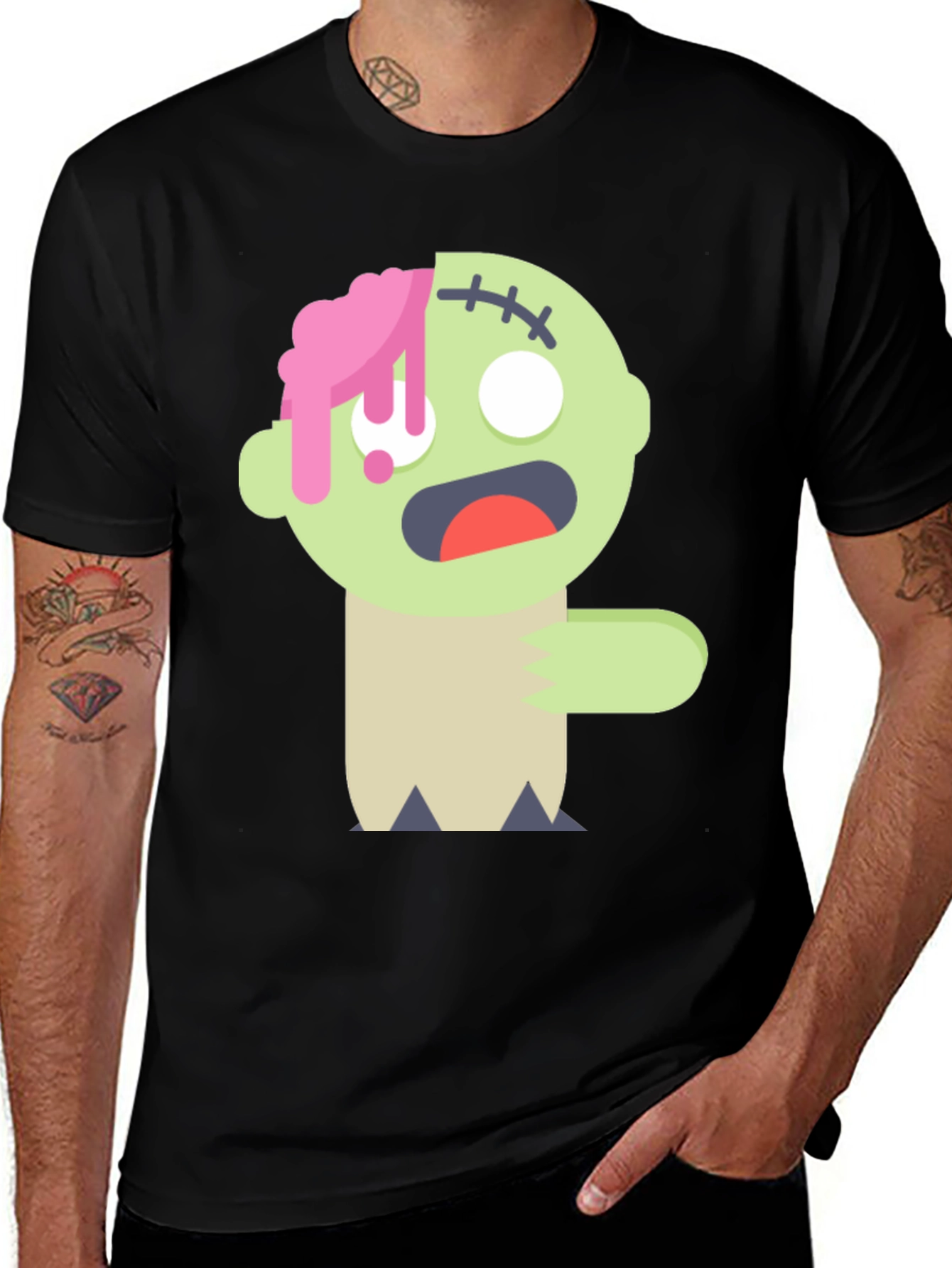 Variant 12 of Zombie Cartoon Graphic T-Shirt