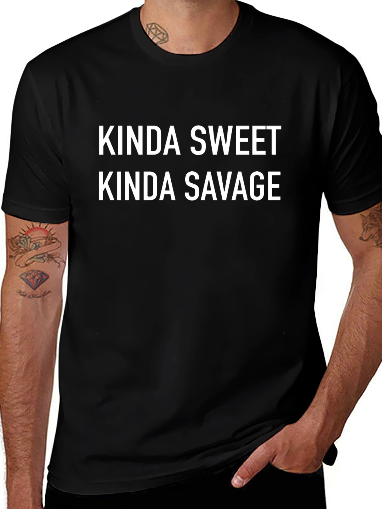Variant 26 of Kinda Sweet Kinda Savage Graphic T-Shirt