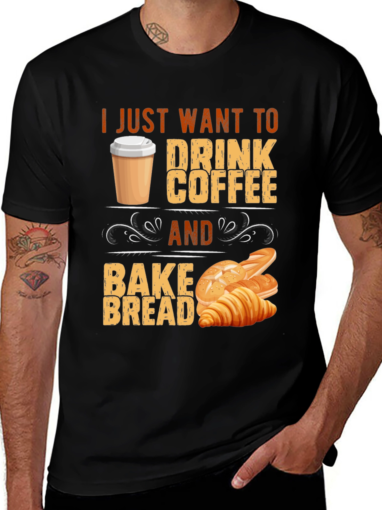 Variant 7 of Coffee & Bread T-Shirt: Baker's Delight