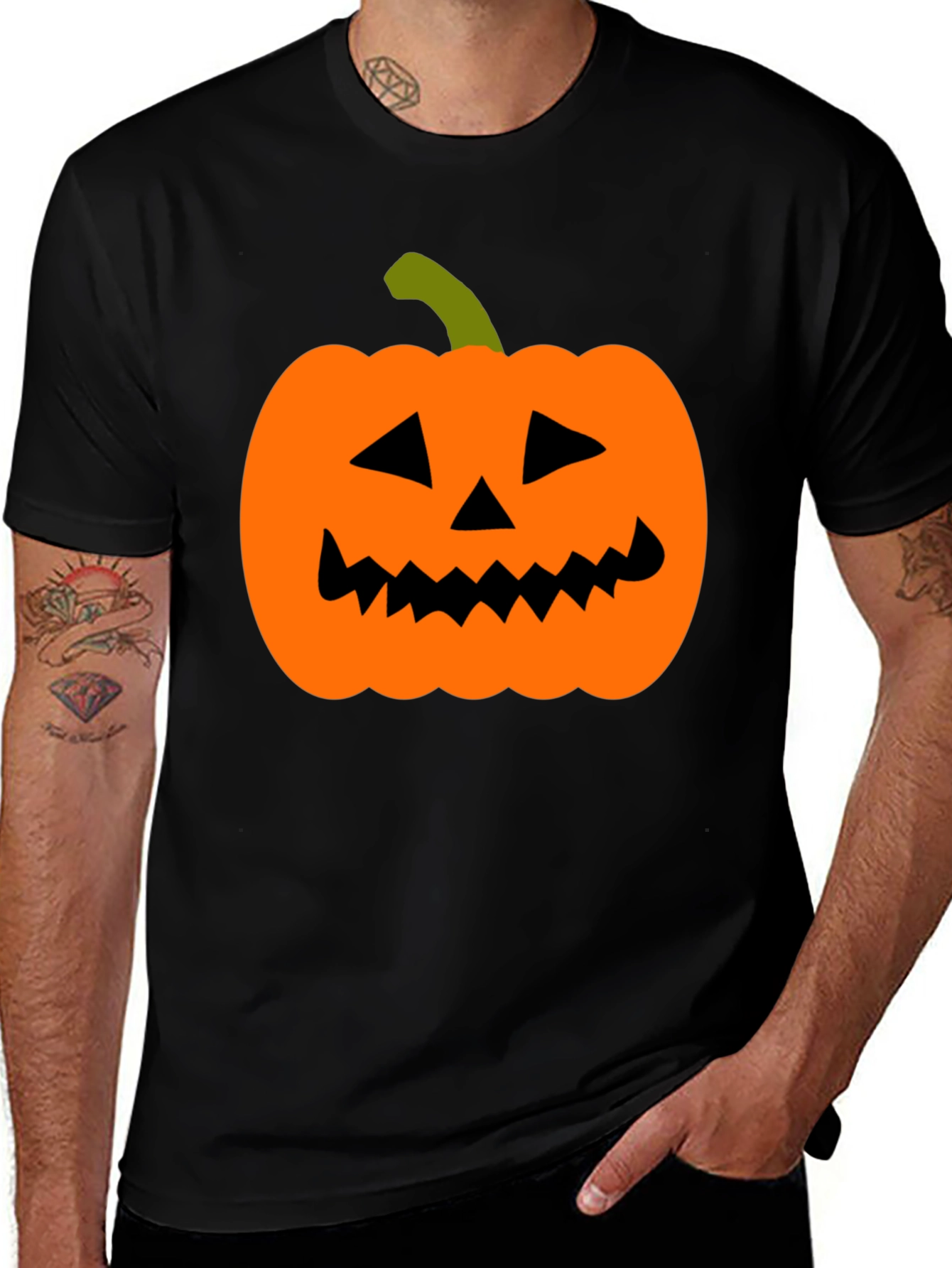 Variant 2 of Halloween Pumpkin T-Shirt - Spooky Season Tee