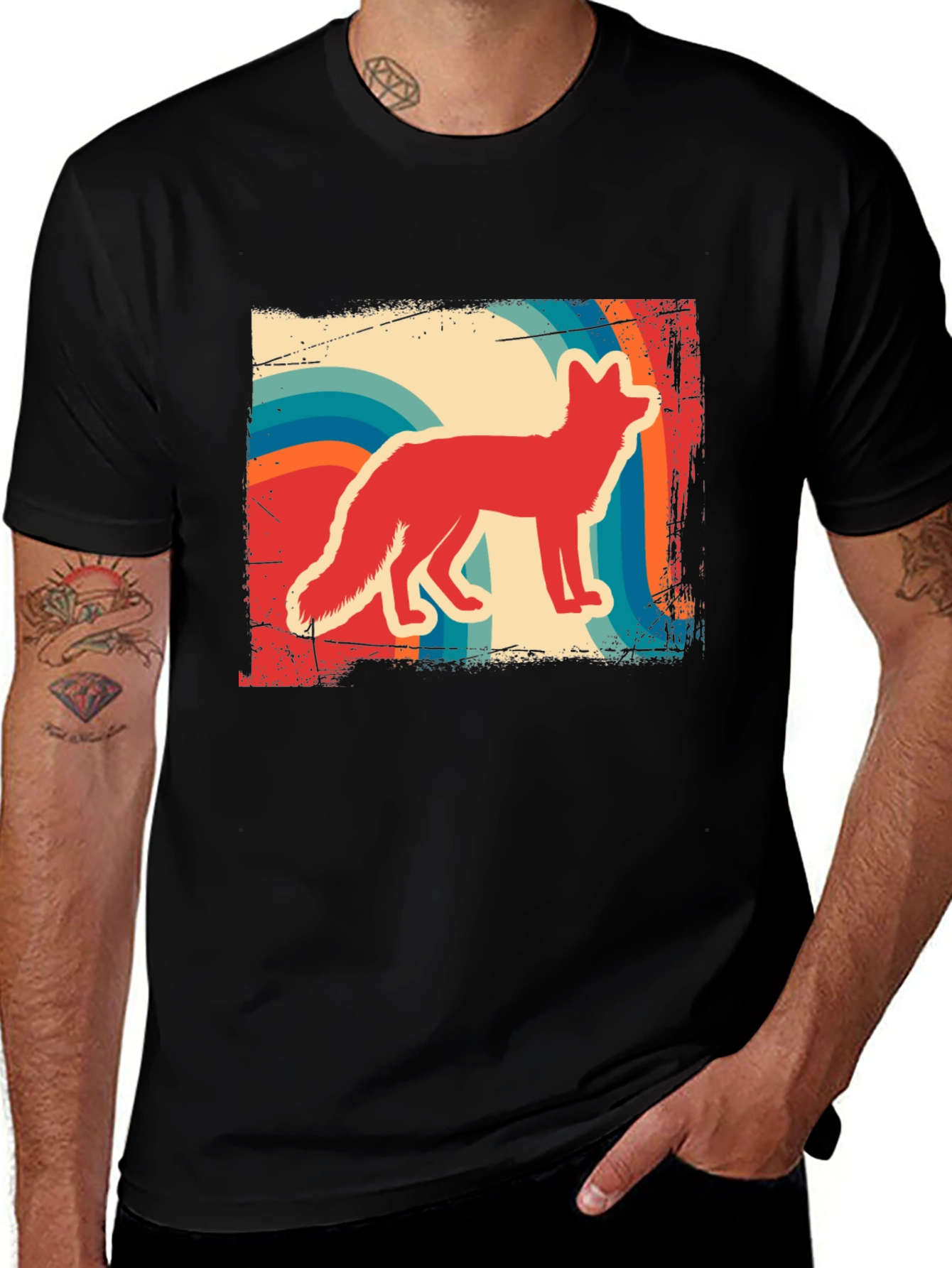 Variant 16 of Retro Fox Graphic Tee
