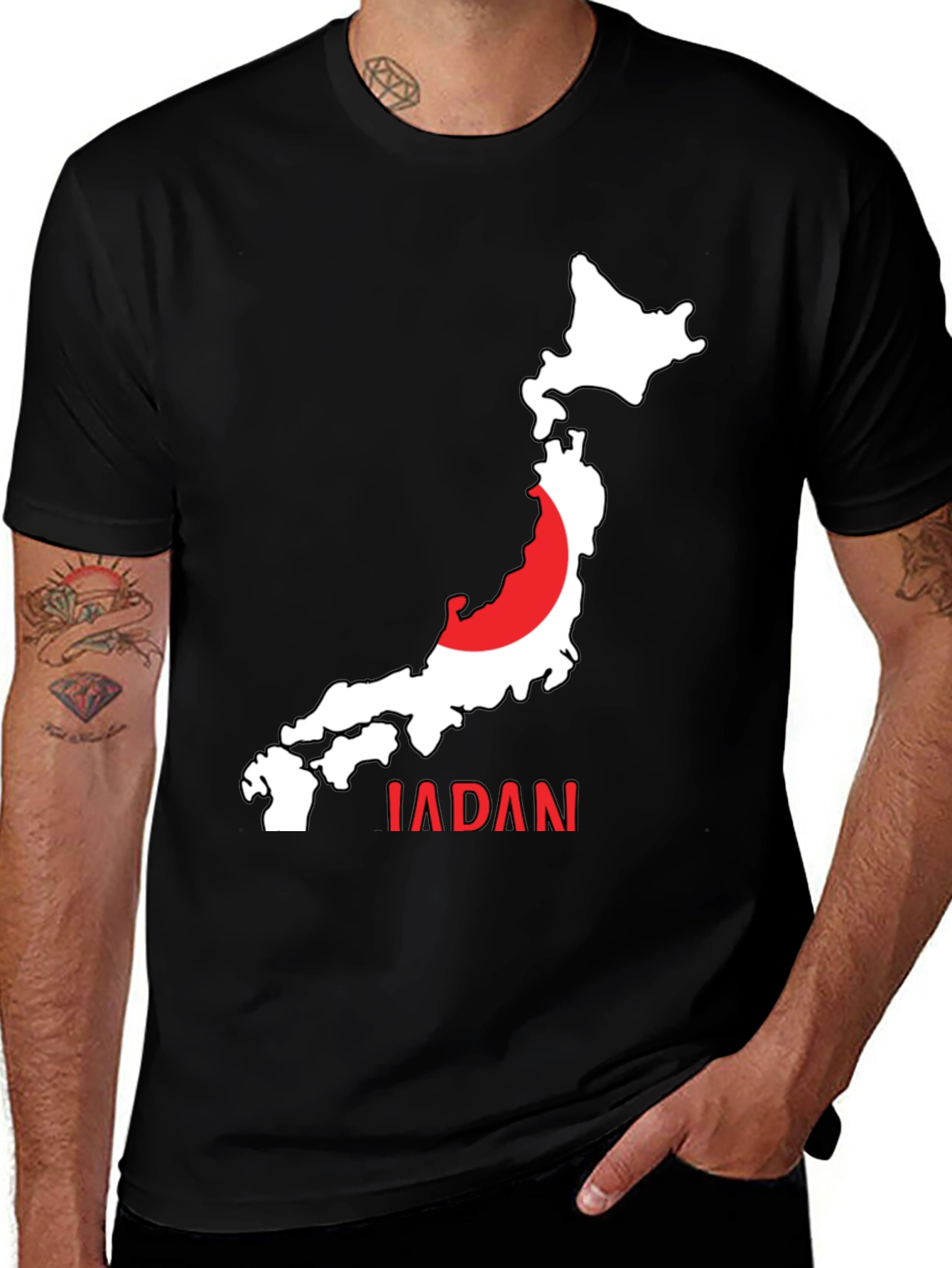 Japan Map Graphic T-Shirt