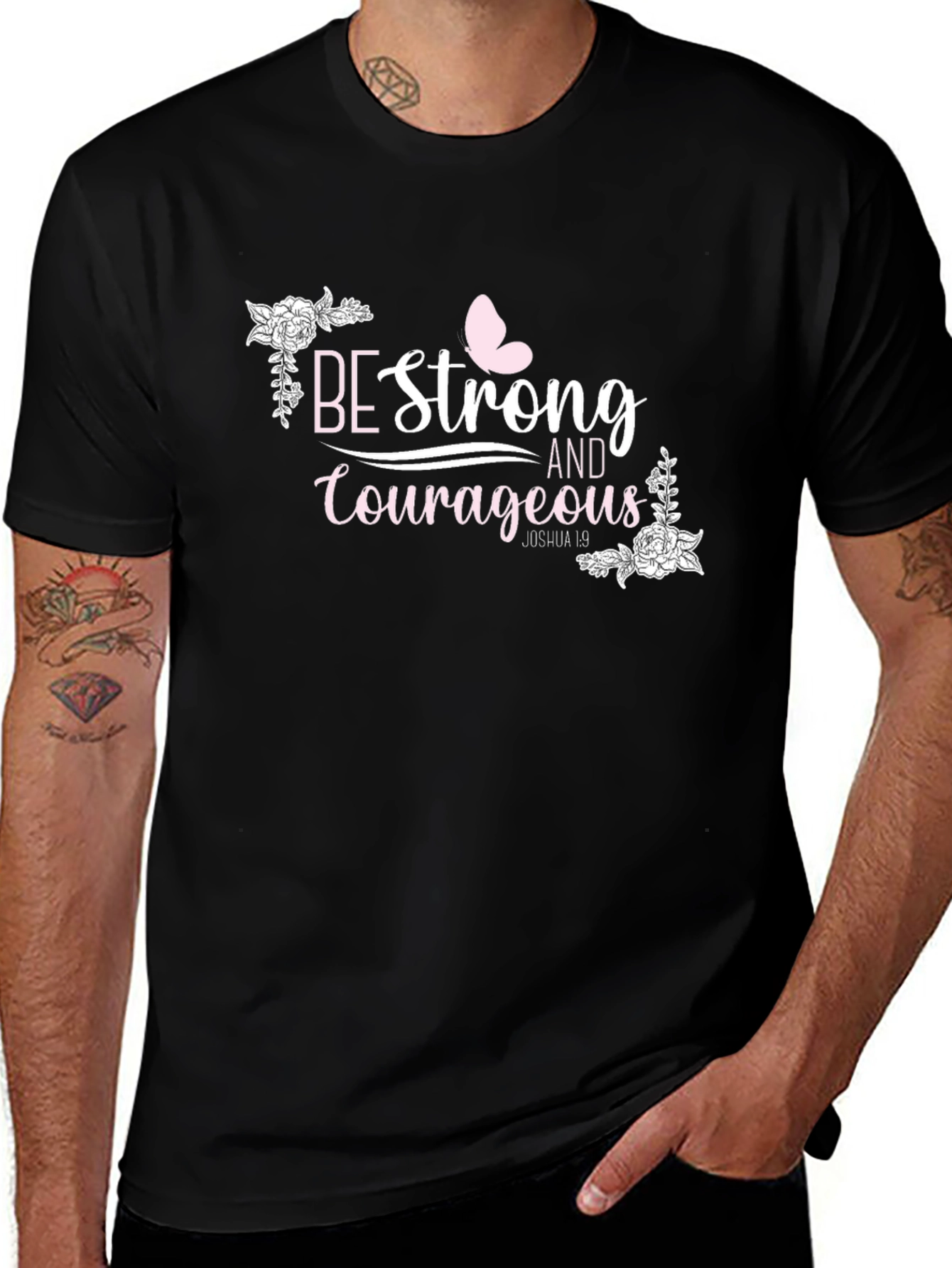 Variant 5 of Be Strong & Courageous Graphic Tee
