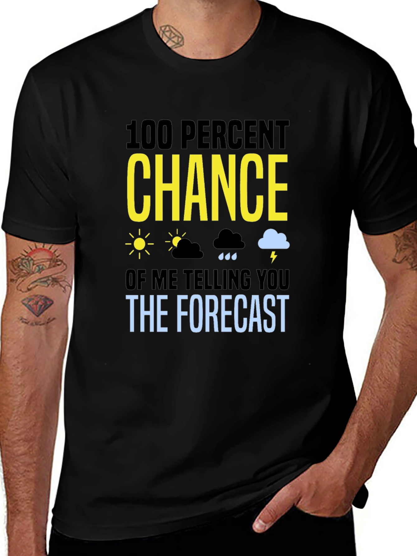 Variant 26 of Funny Weather Forecast T-Shirt