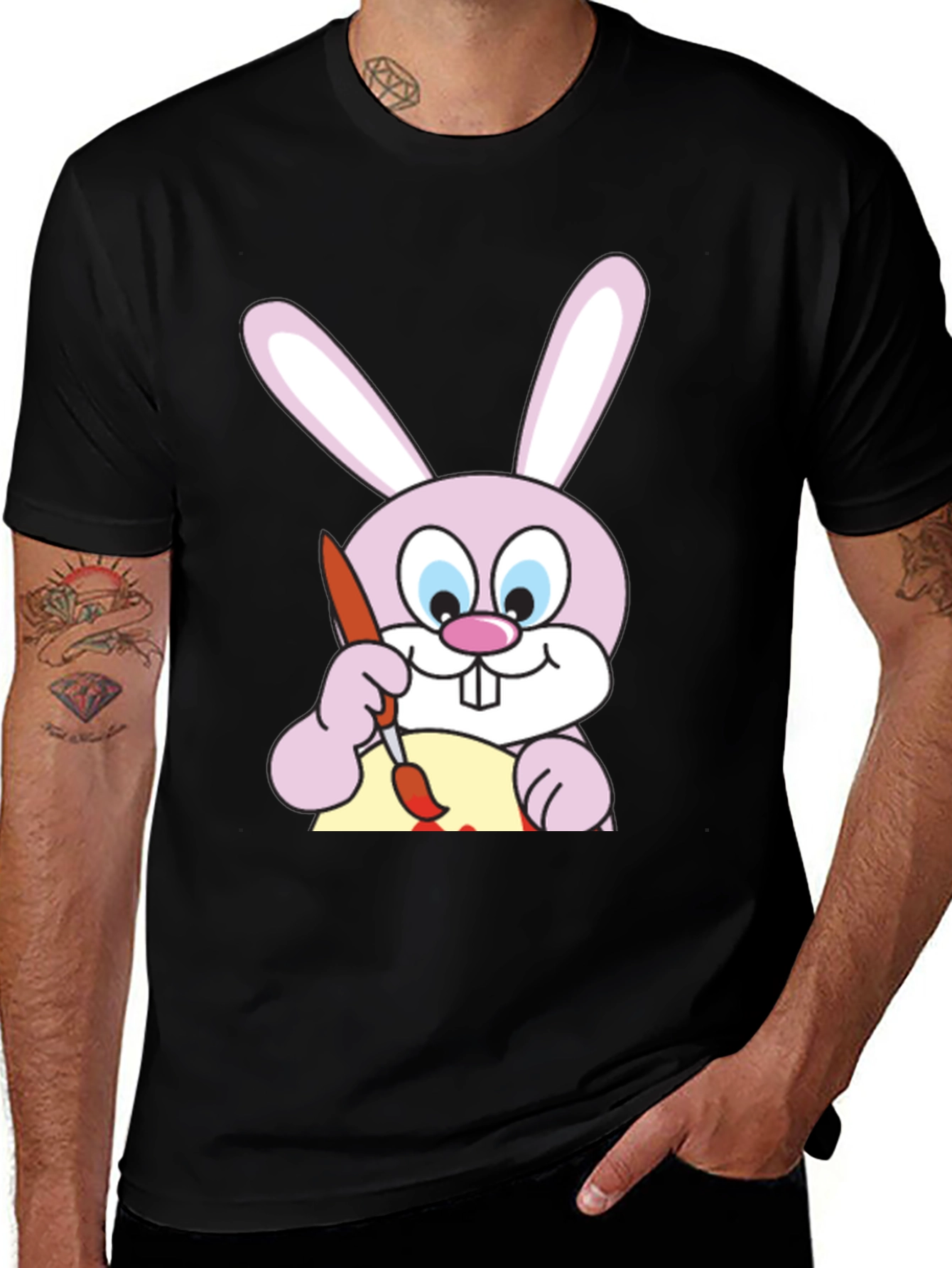 Variant 16 of Bunny Painting Easter Egg T-Shirt