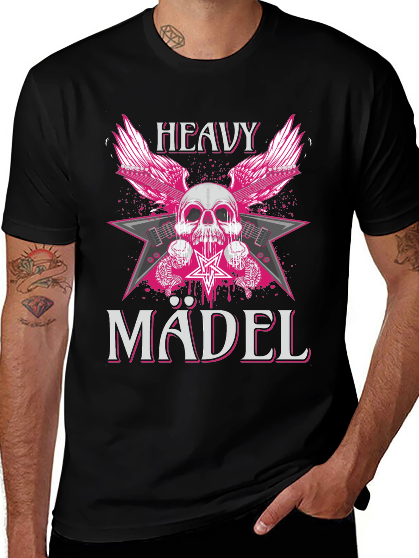 Variant 30 of Heavy Mädel Graphic Tee - Rocker T-Shirt