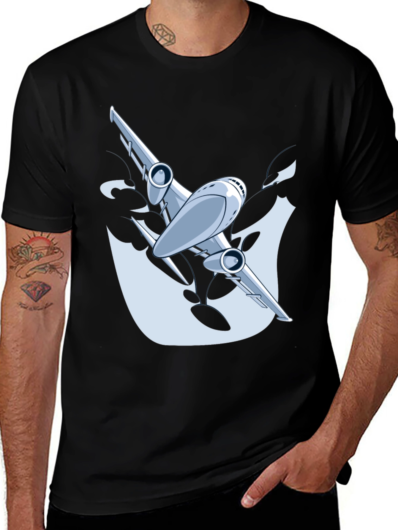 Variant 24 of Vintage Airplane Graphic Tee - Classic Aviation Style
