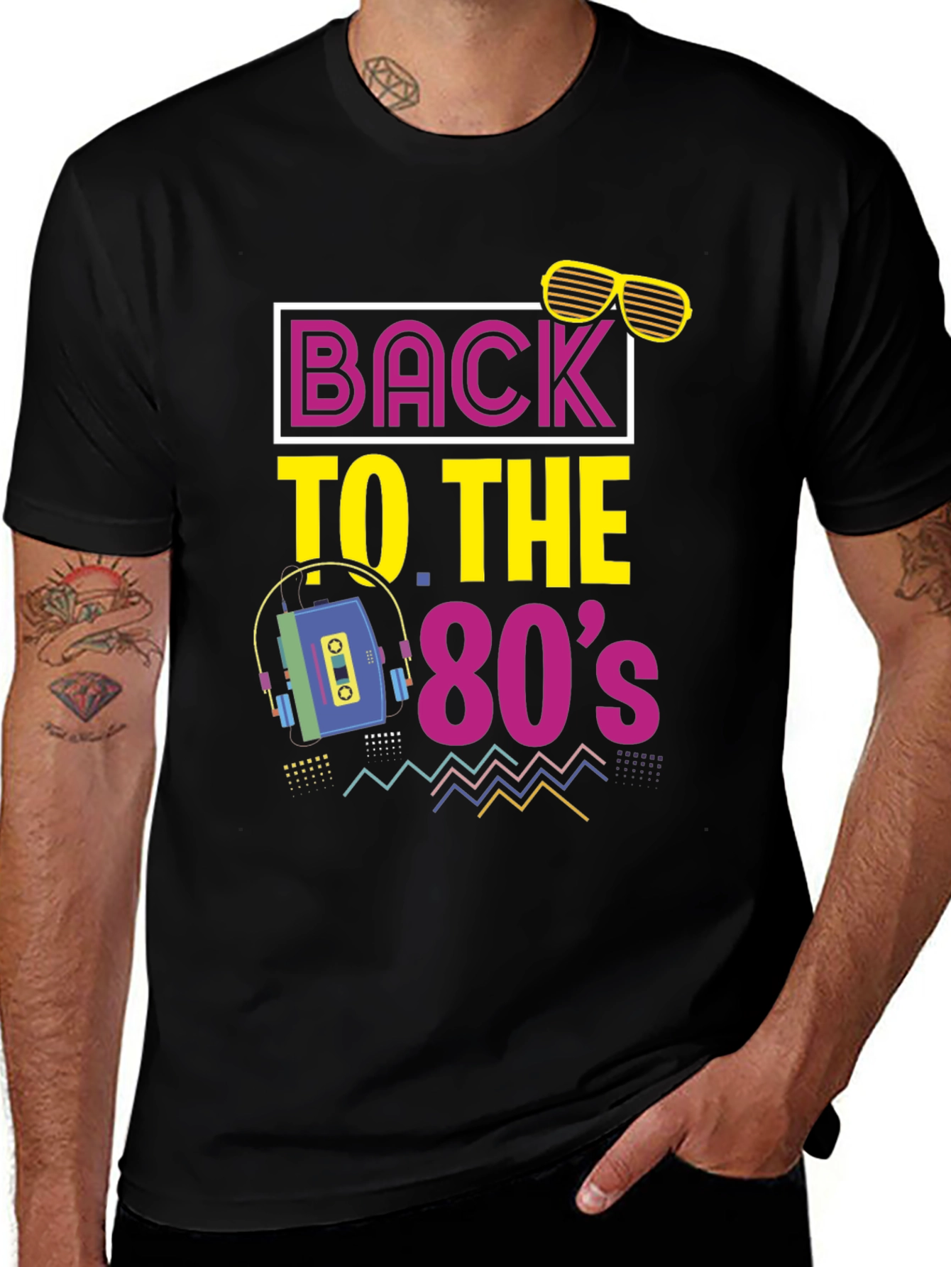 Variant 16 of Back to the 80's Retro Graphic Tee