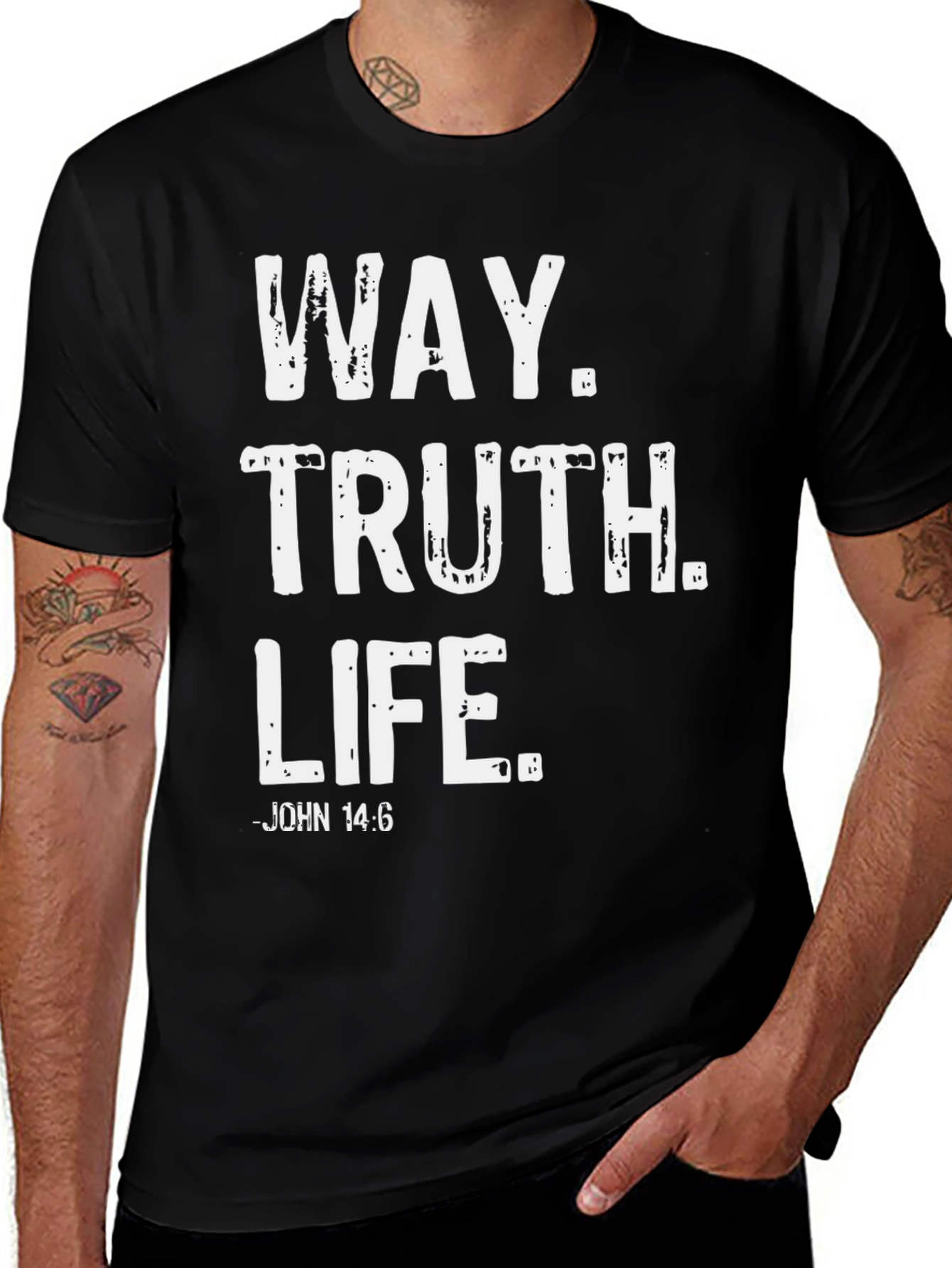Way, Truth, Life T-Shirt - John 14:6 Christian Tee