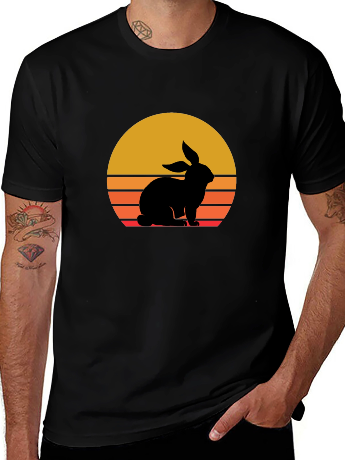 Variant 24 of Rabbit Sunset Graphic T-Shirt