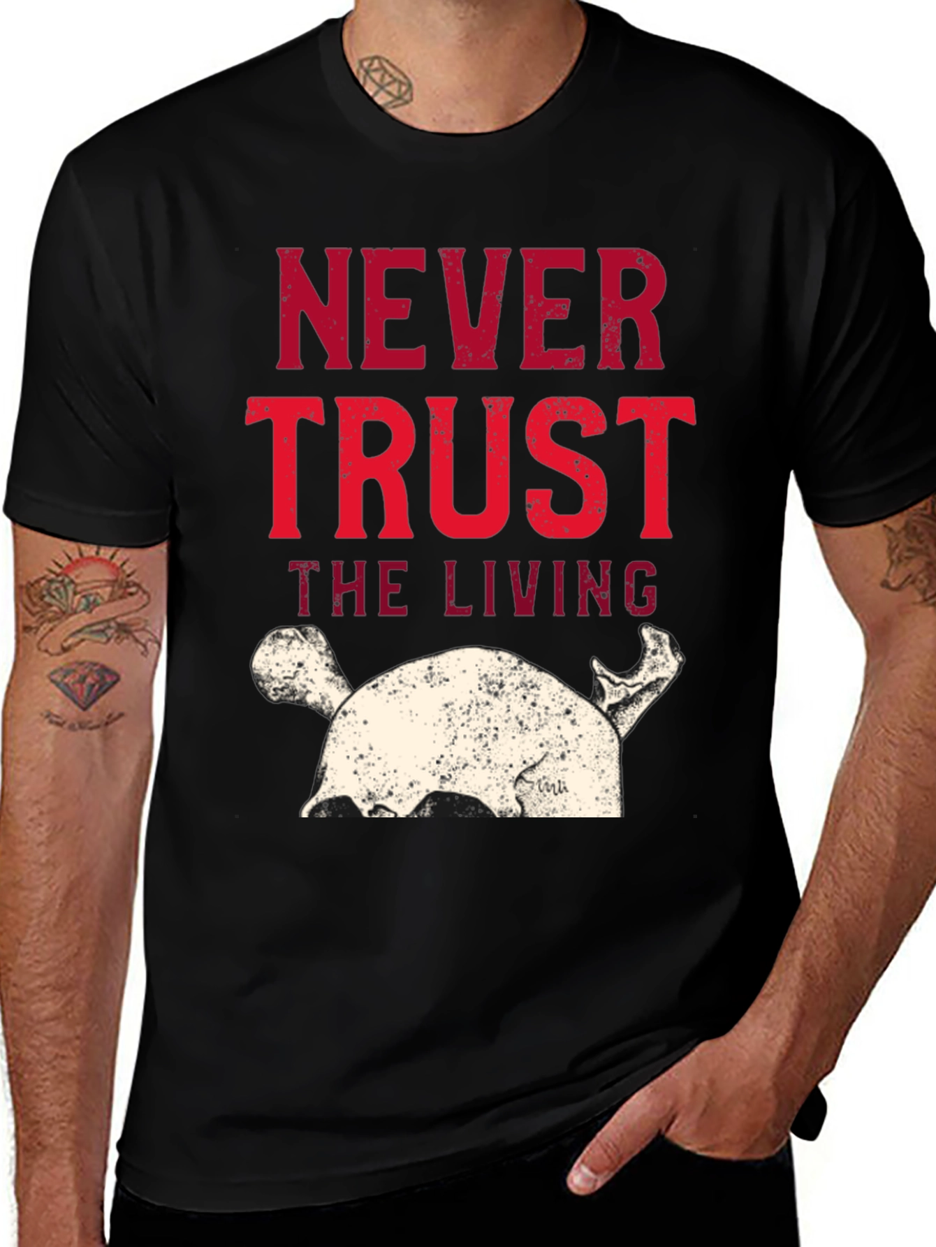 Variant 13 of Never Trust The Living Graphic Tee