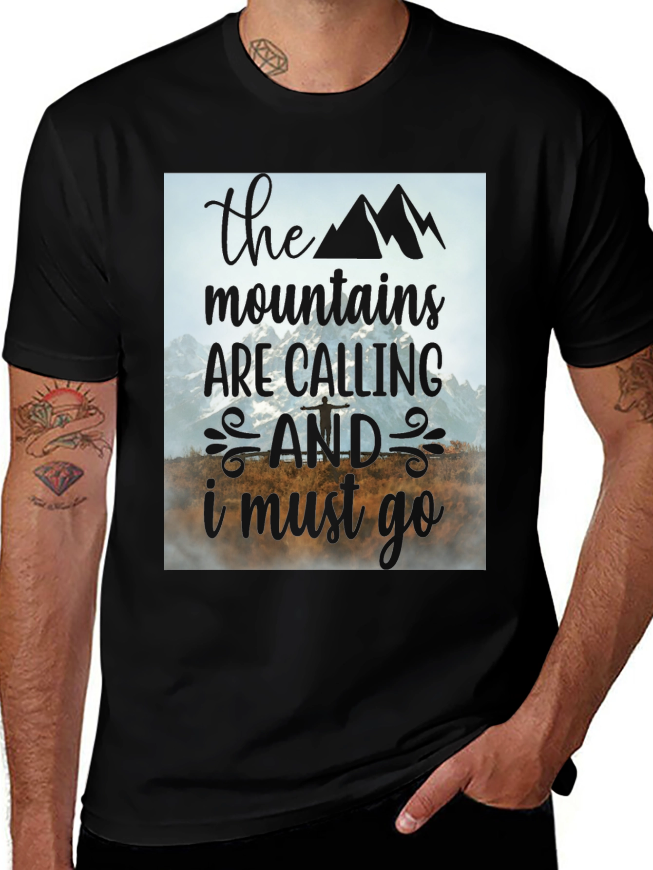Variant 14 of Mountain Calling Graphic T-Shirt