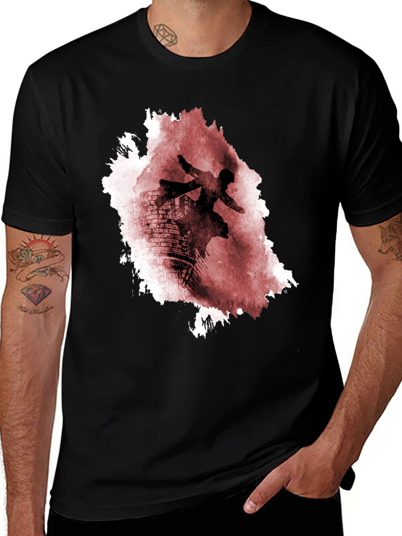 Variant 28 of Assassin's Fall Graphic Tee - Black