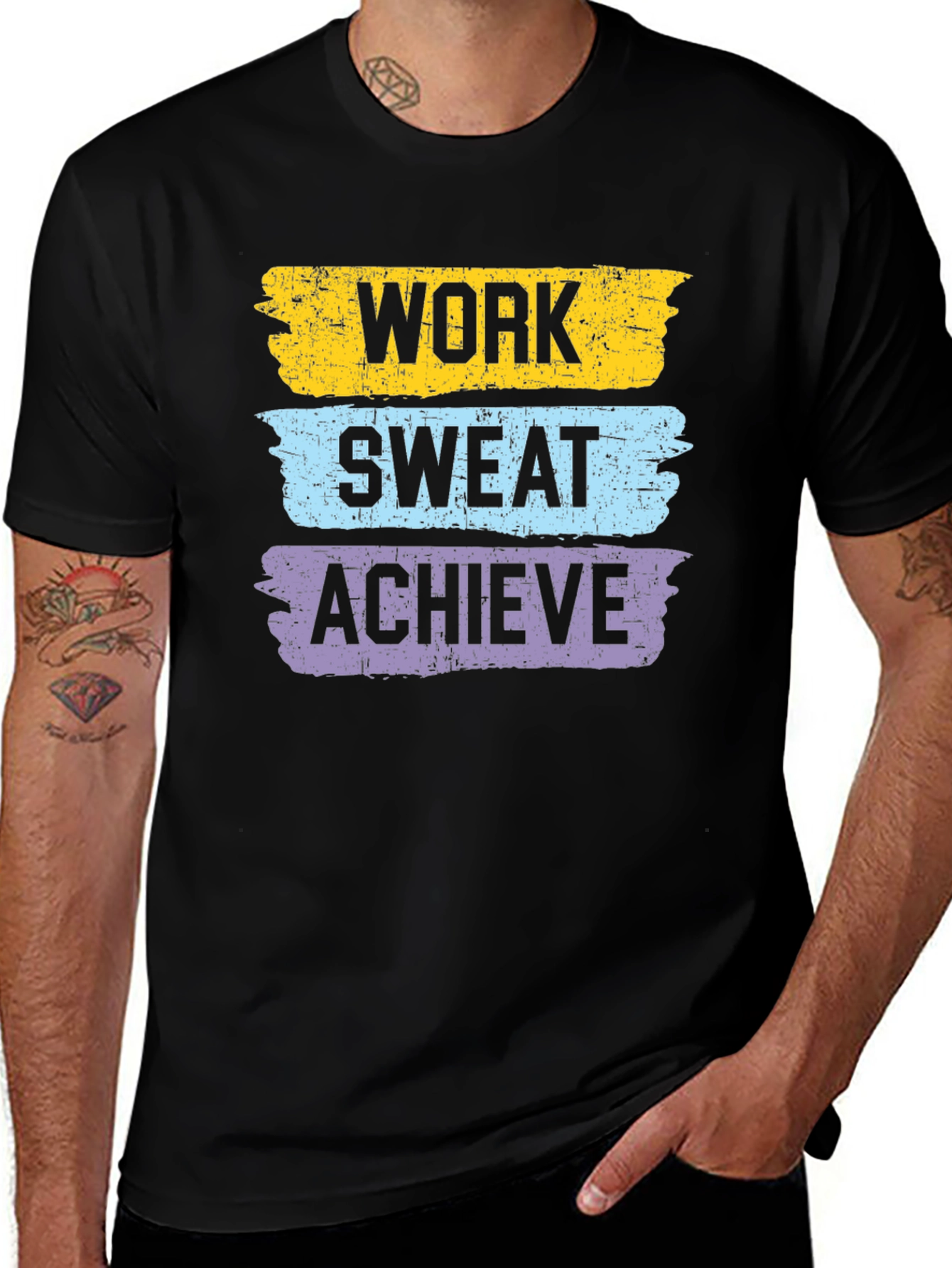 Variant 22 of Work Sweat Achieve Graphic Tee