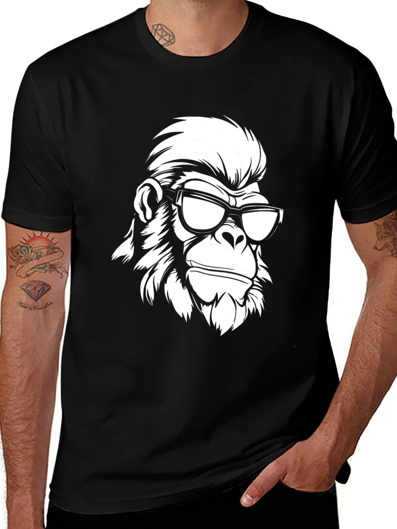 Variant 3 of Cool Gorilla Graphic T-Shirt