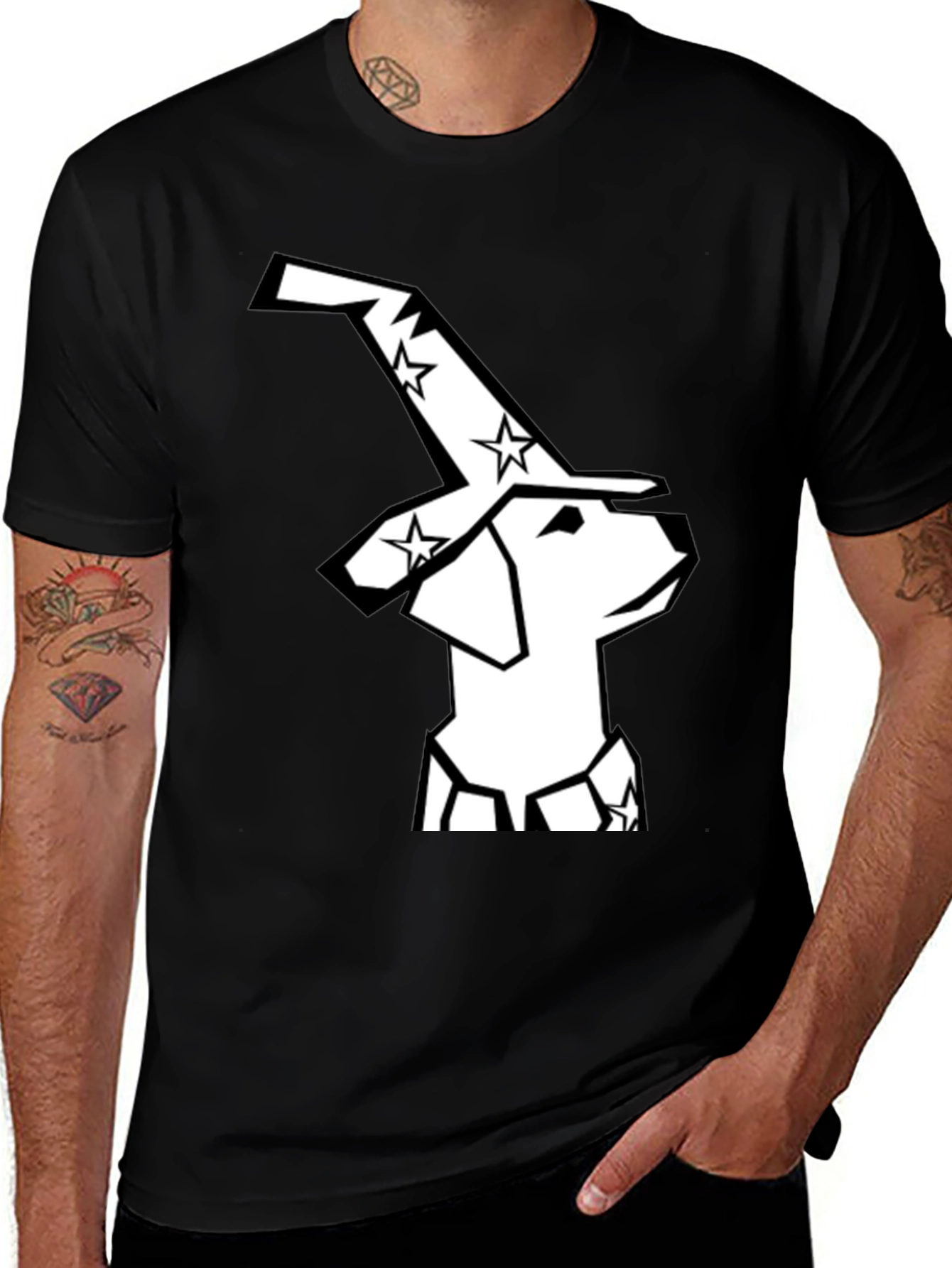 Variant 13 of Wizard Dog Graphic Tee - Magical Canine Design
