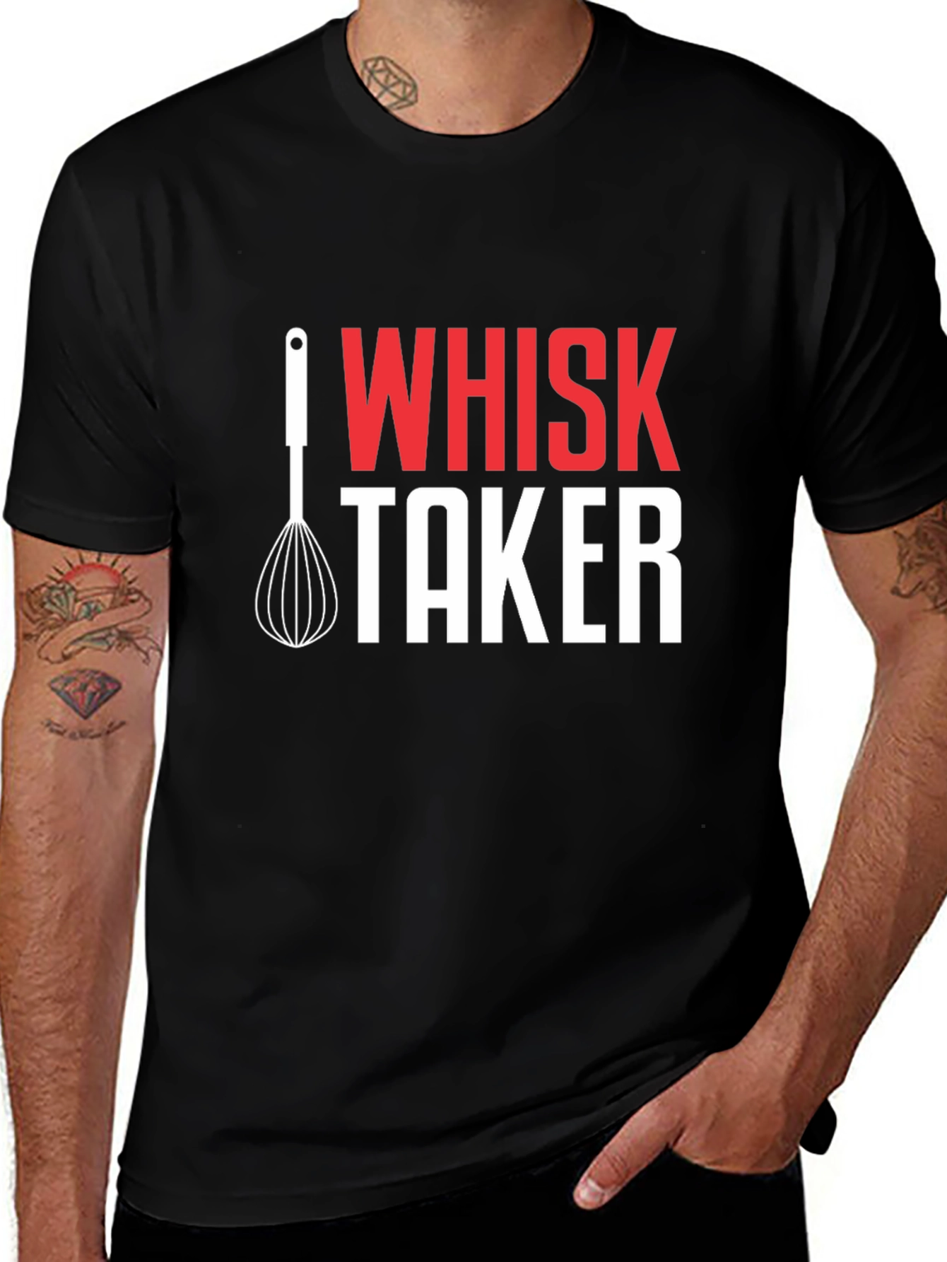 Whisk Taker Graphic T-Shirt - Funny Chef Tee
