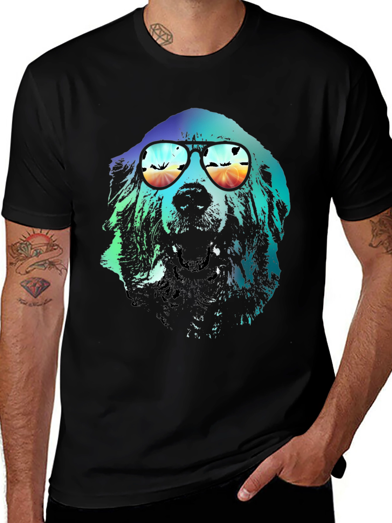 Variant 29 of Cool Dog Graphic Tee - Summer Vibes