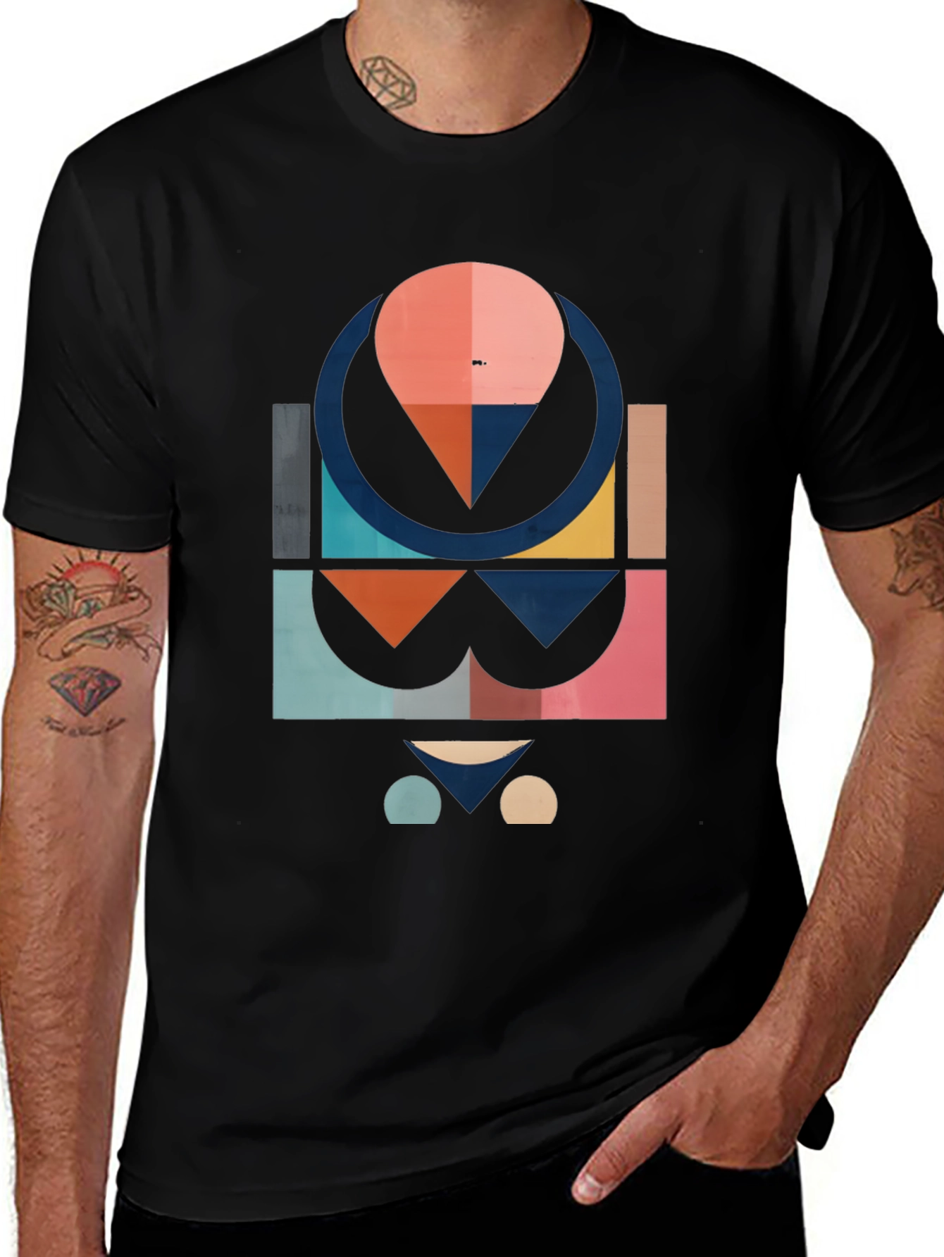 Variant 10 of Geometric Design Tee - Modern Art Shirt
