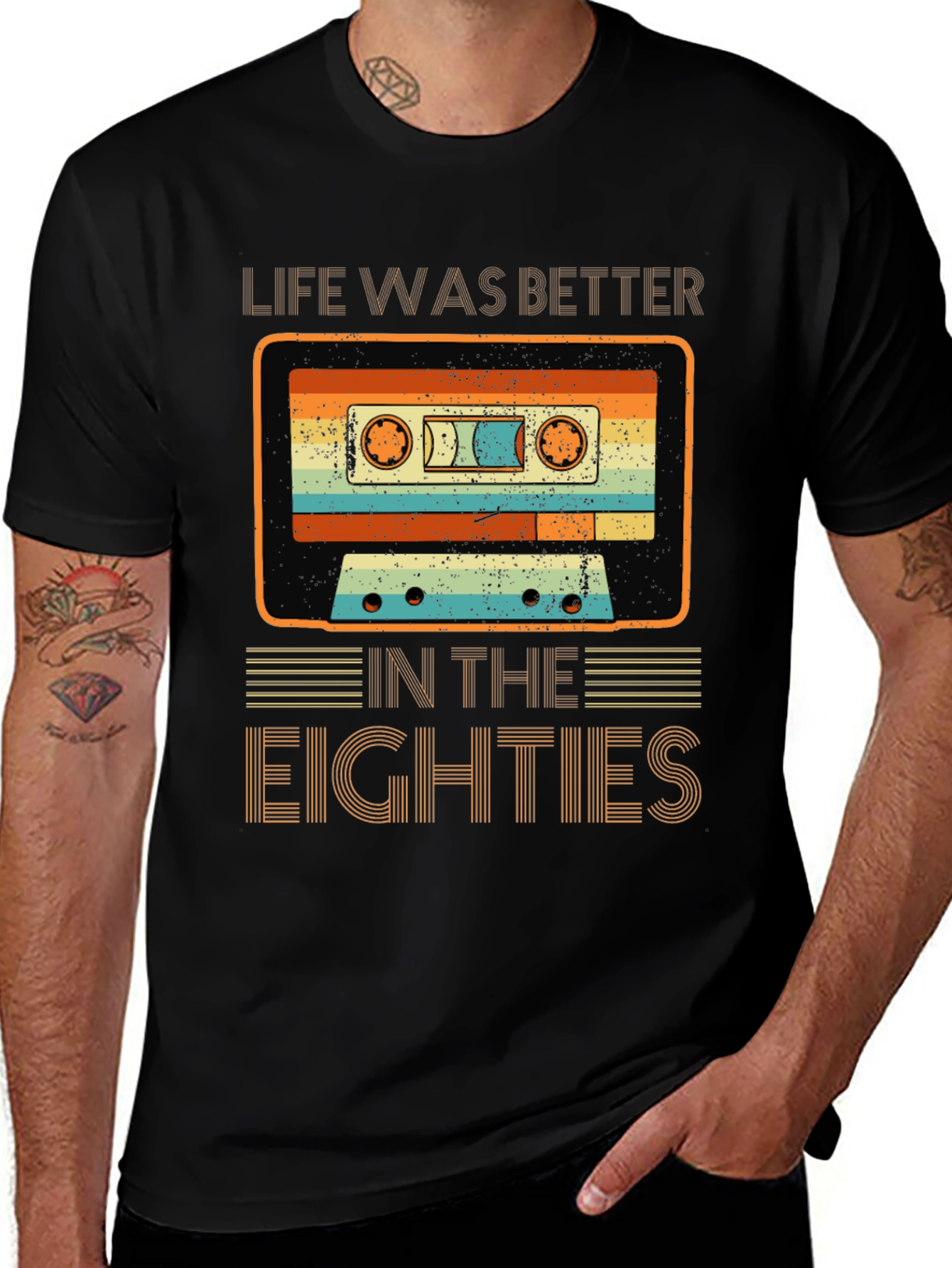 Retro 80s Cassette Tape T-Shirt
