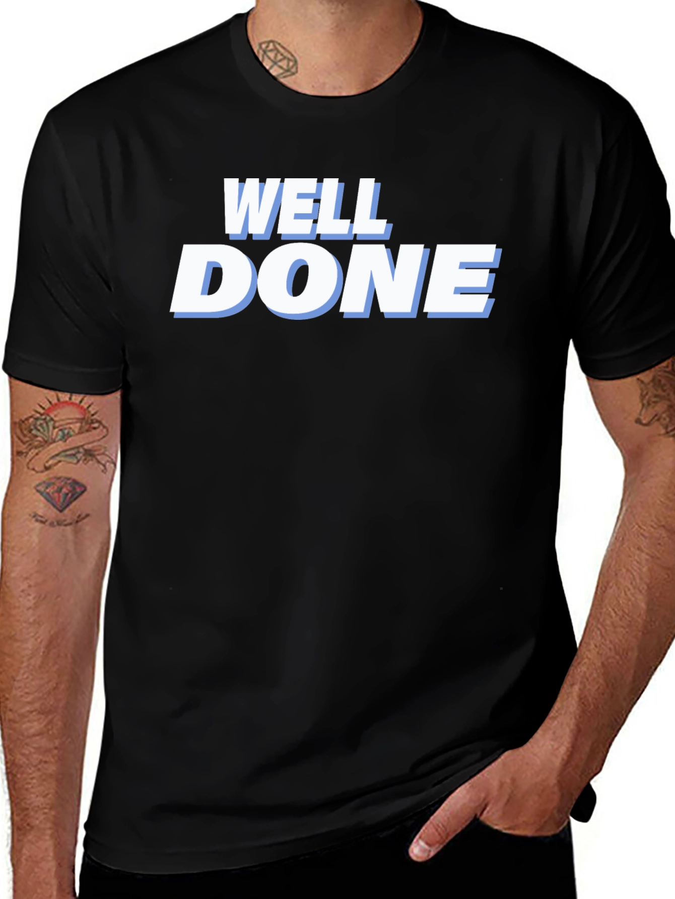 Variant 15 of Well Done Graphic Tee - Stylish Black T-Shirt