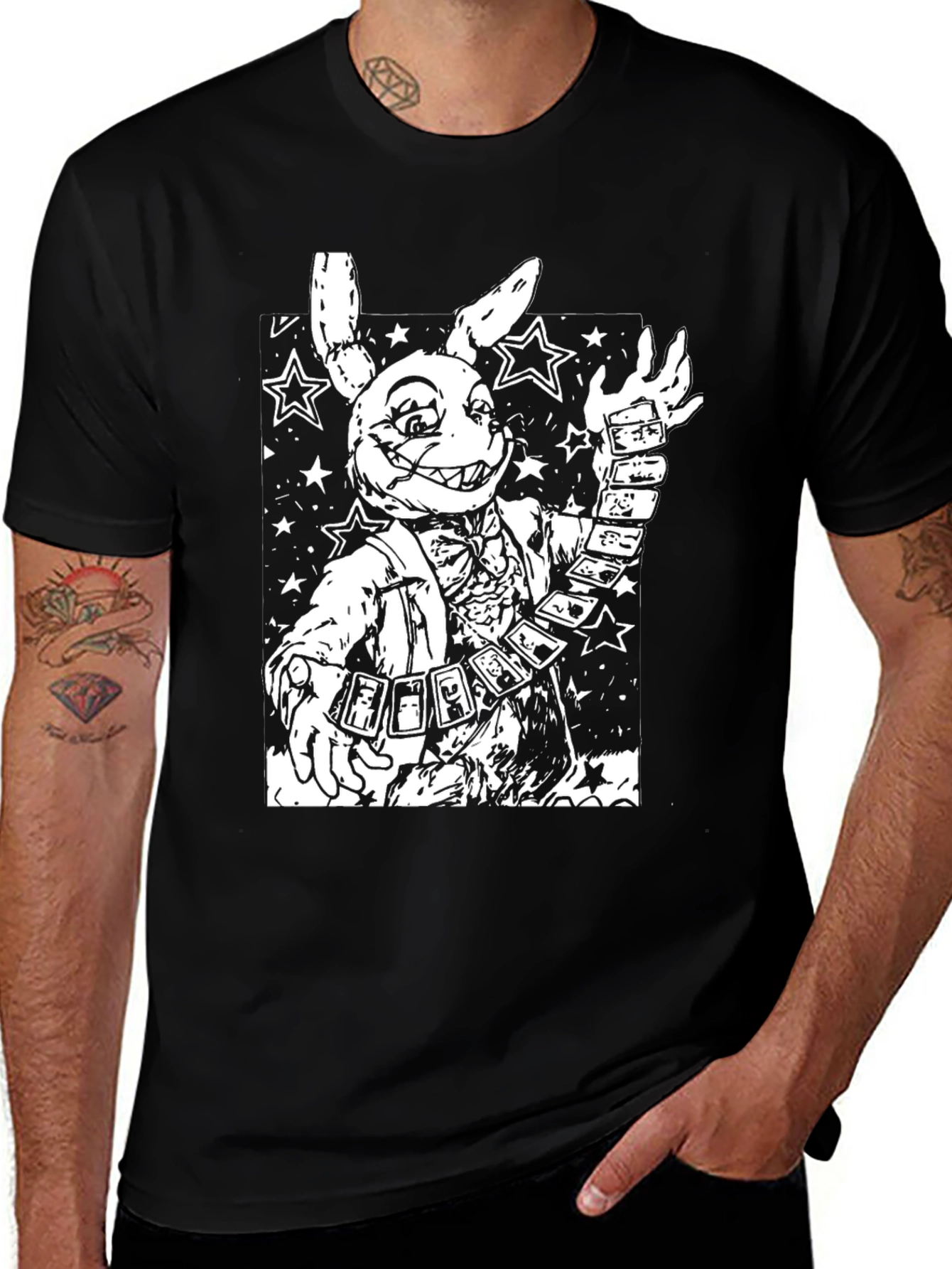 Variant 25 of Creepy Bunny Graphic T-Shirt