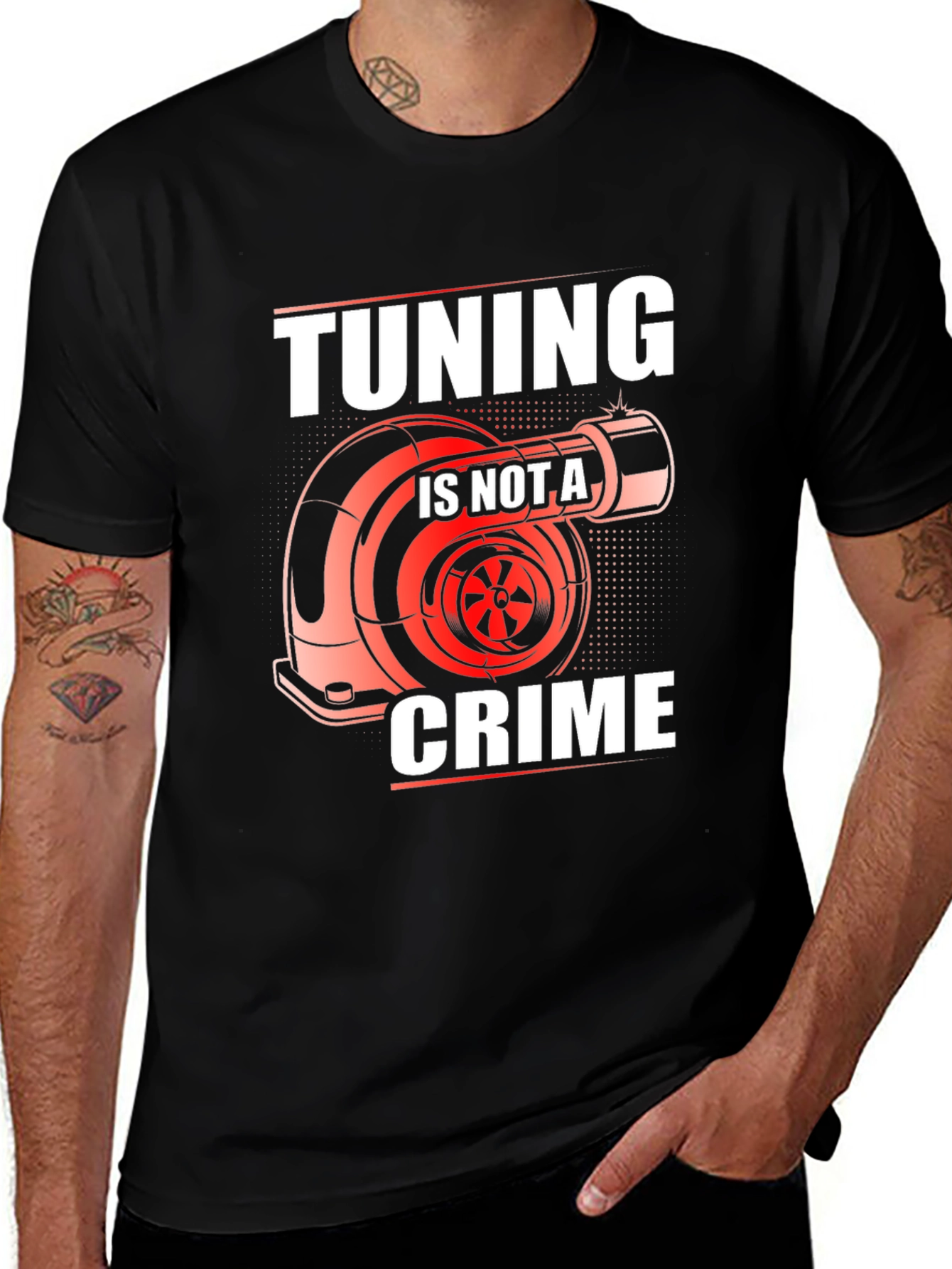 Variant 15 of Tuning Is Not A Crime Graphic Tee