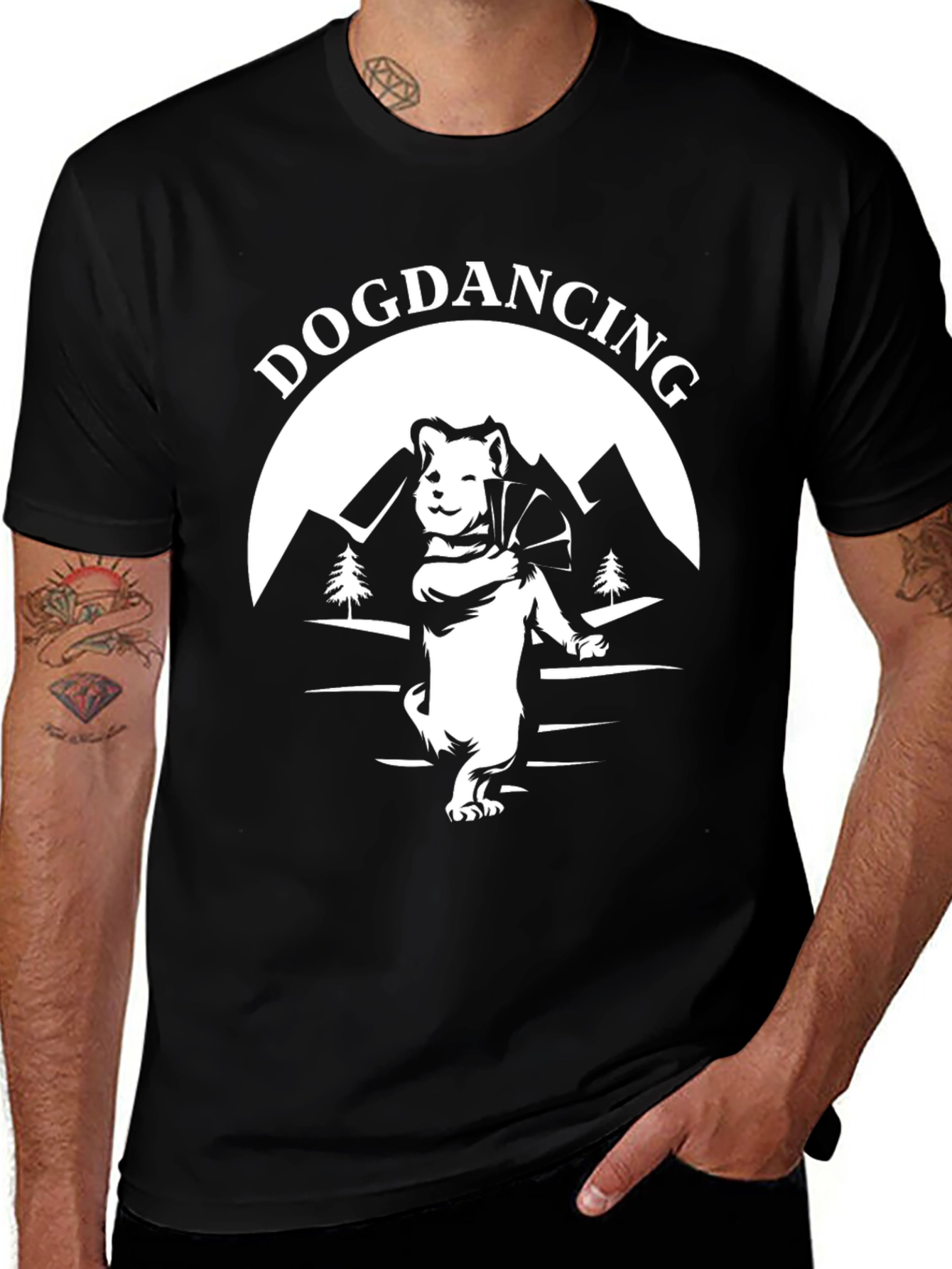 Variant 2 of Dogdancing Tee - Unique Canine Design