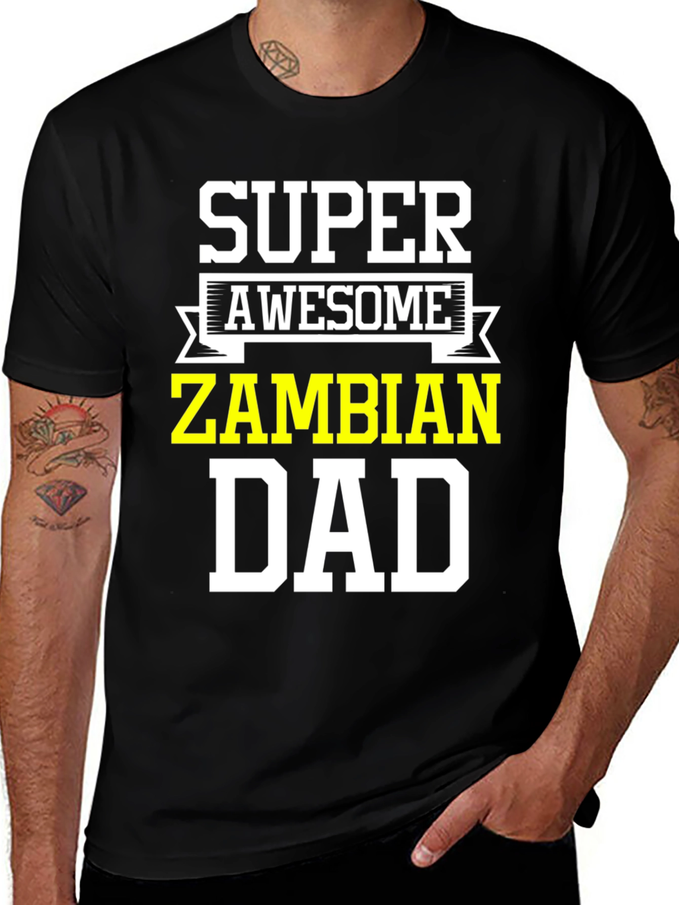 Super Awesome Zambian Dad T-Shirt