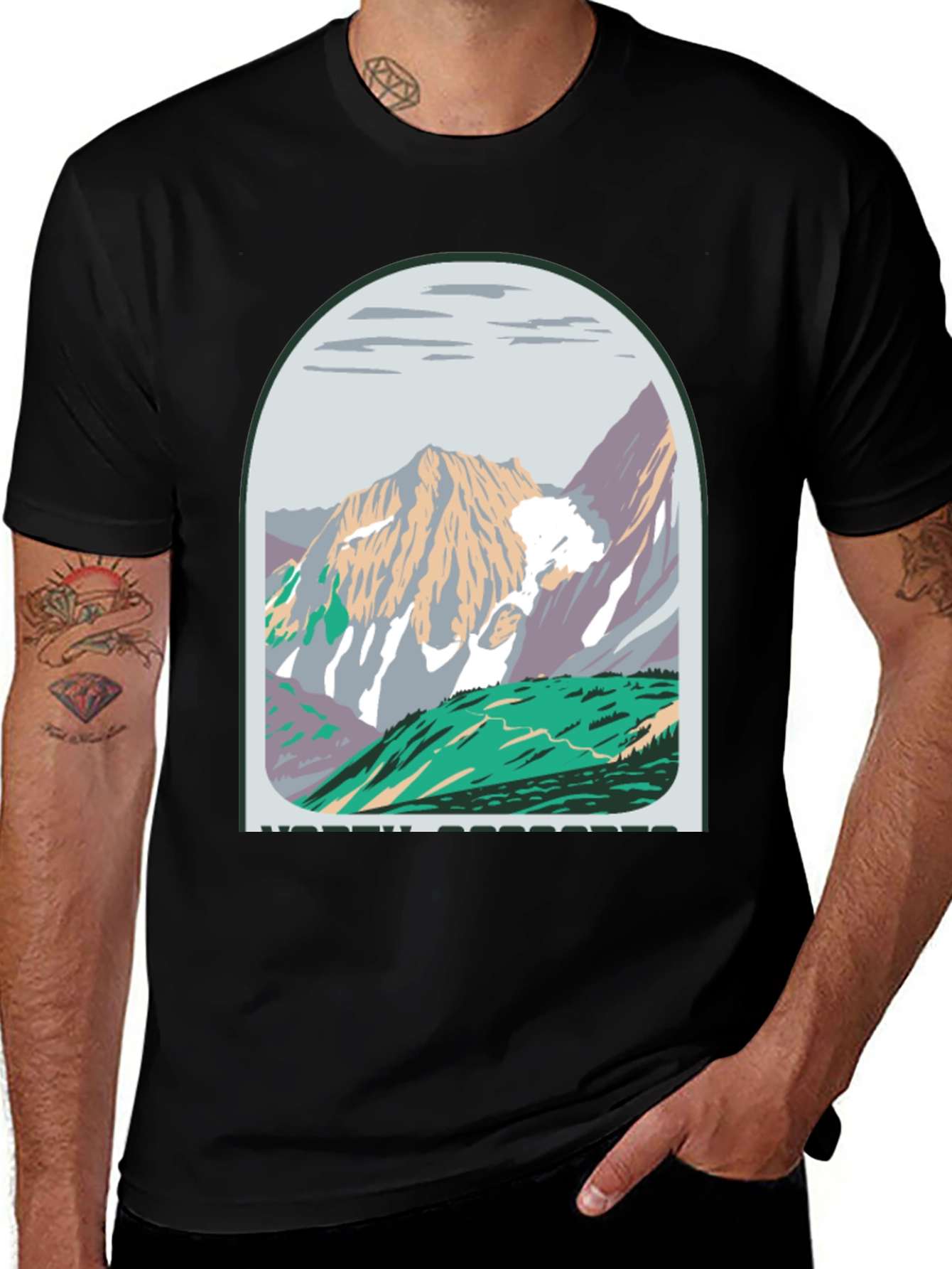 Mountain Range Graphic T-Shirt