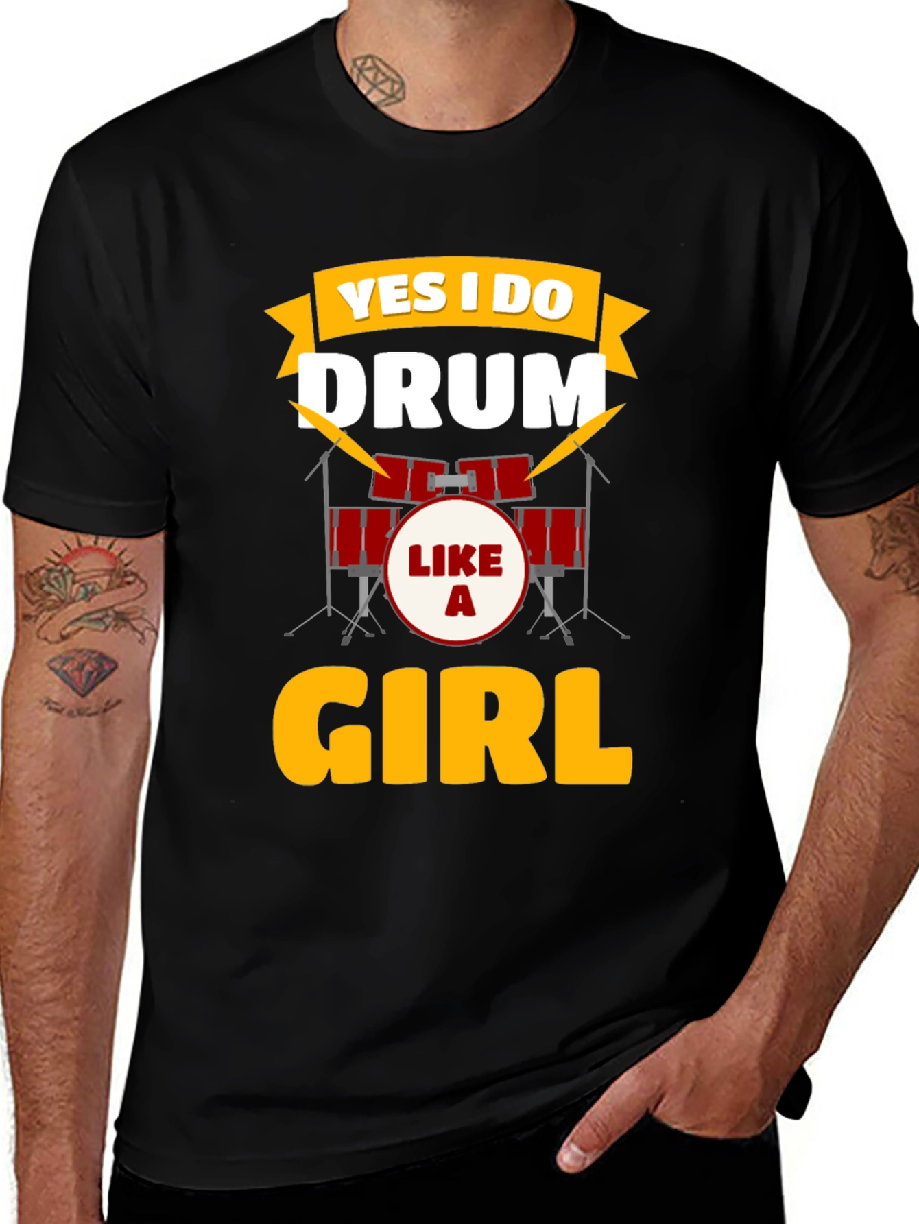 Yes I Do Drum Like a Girl T-Shirt