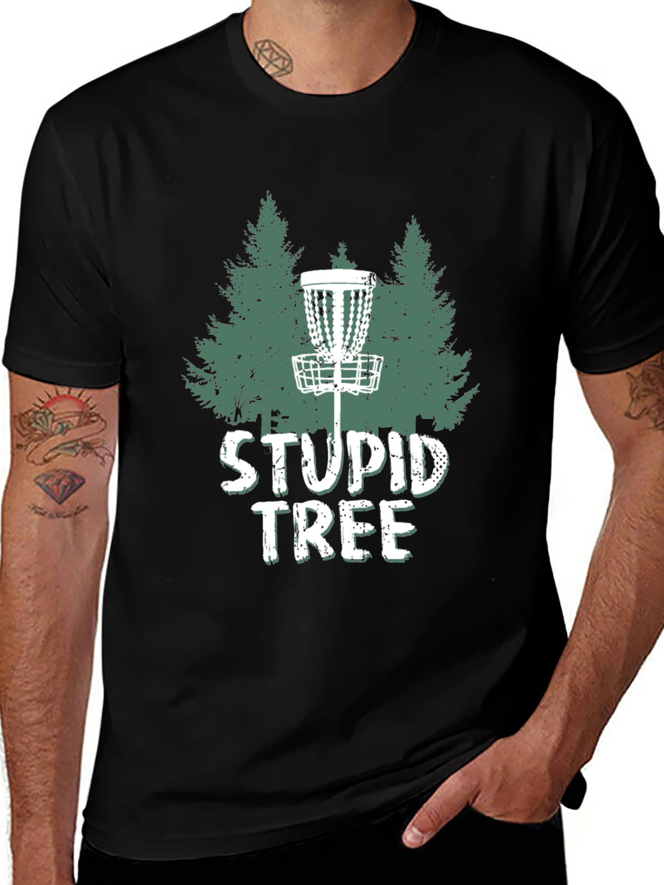 Variant 6 of Stupid Tree Disc Golf T-Shirt