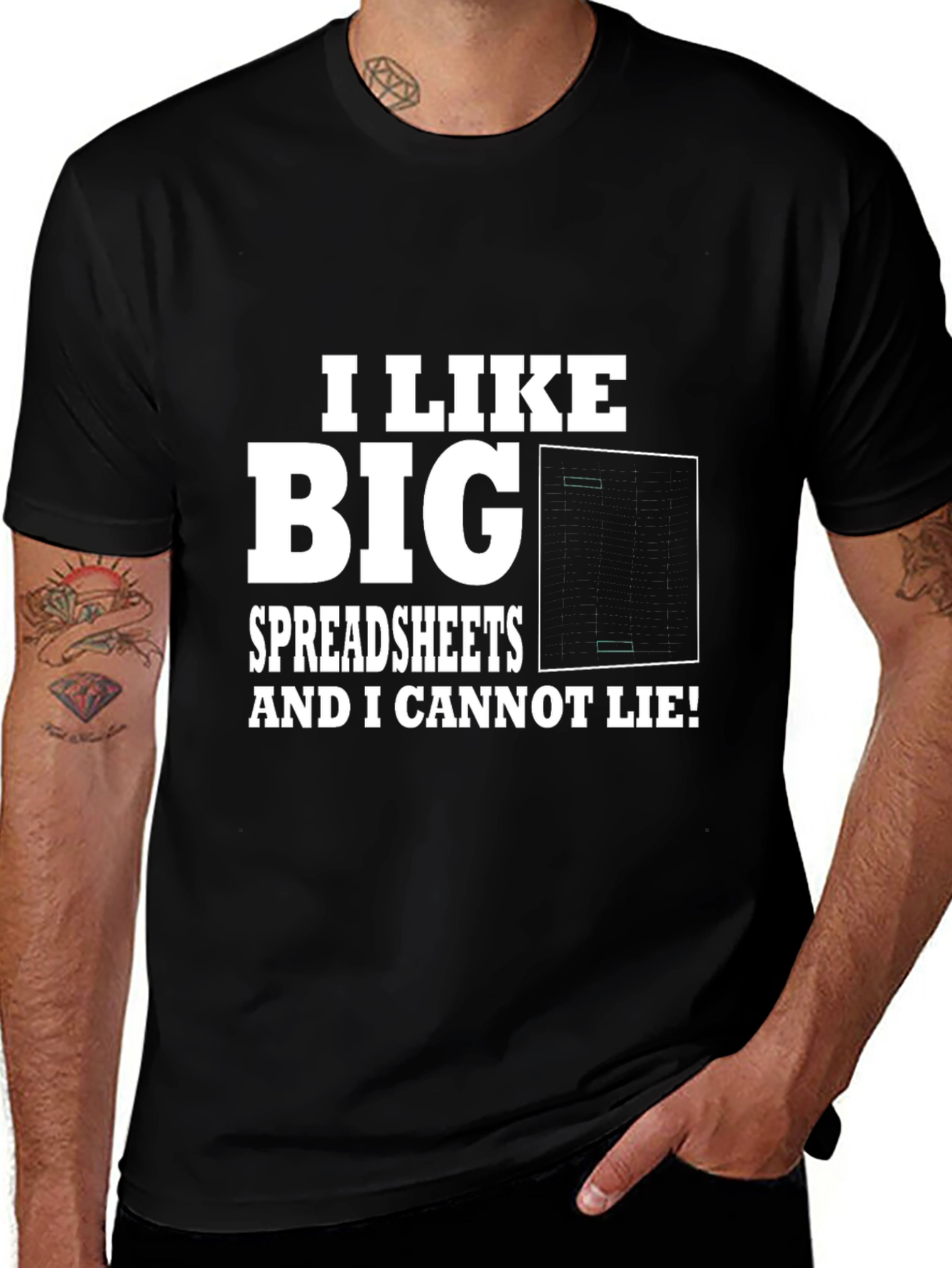 Funny Spreadsheet T-Shirt: I Like Big Spreadsheets