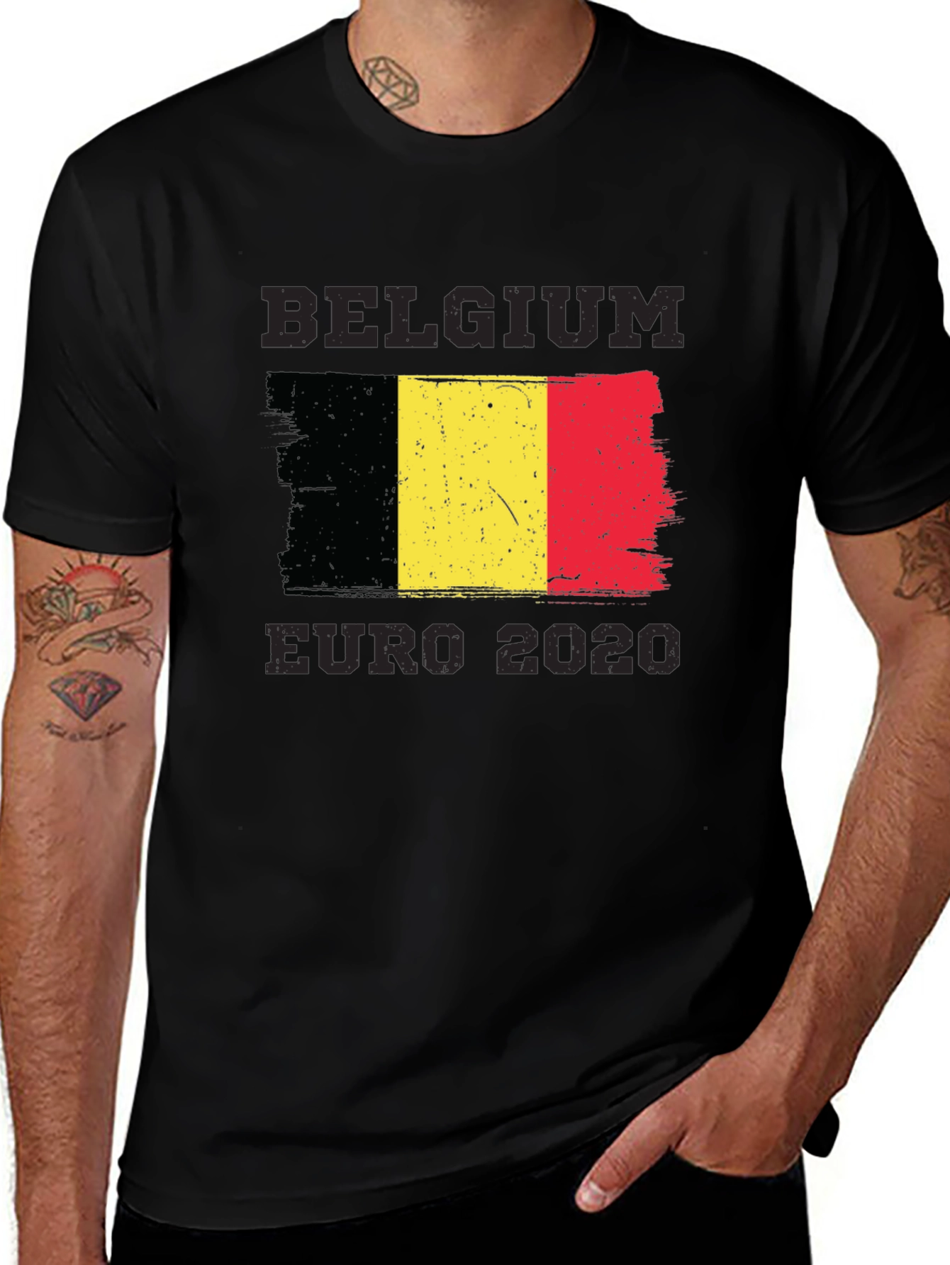 Belgium Euro 2020 Flag T-Shirt