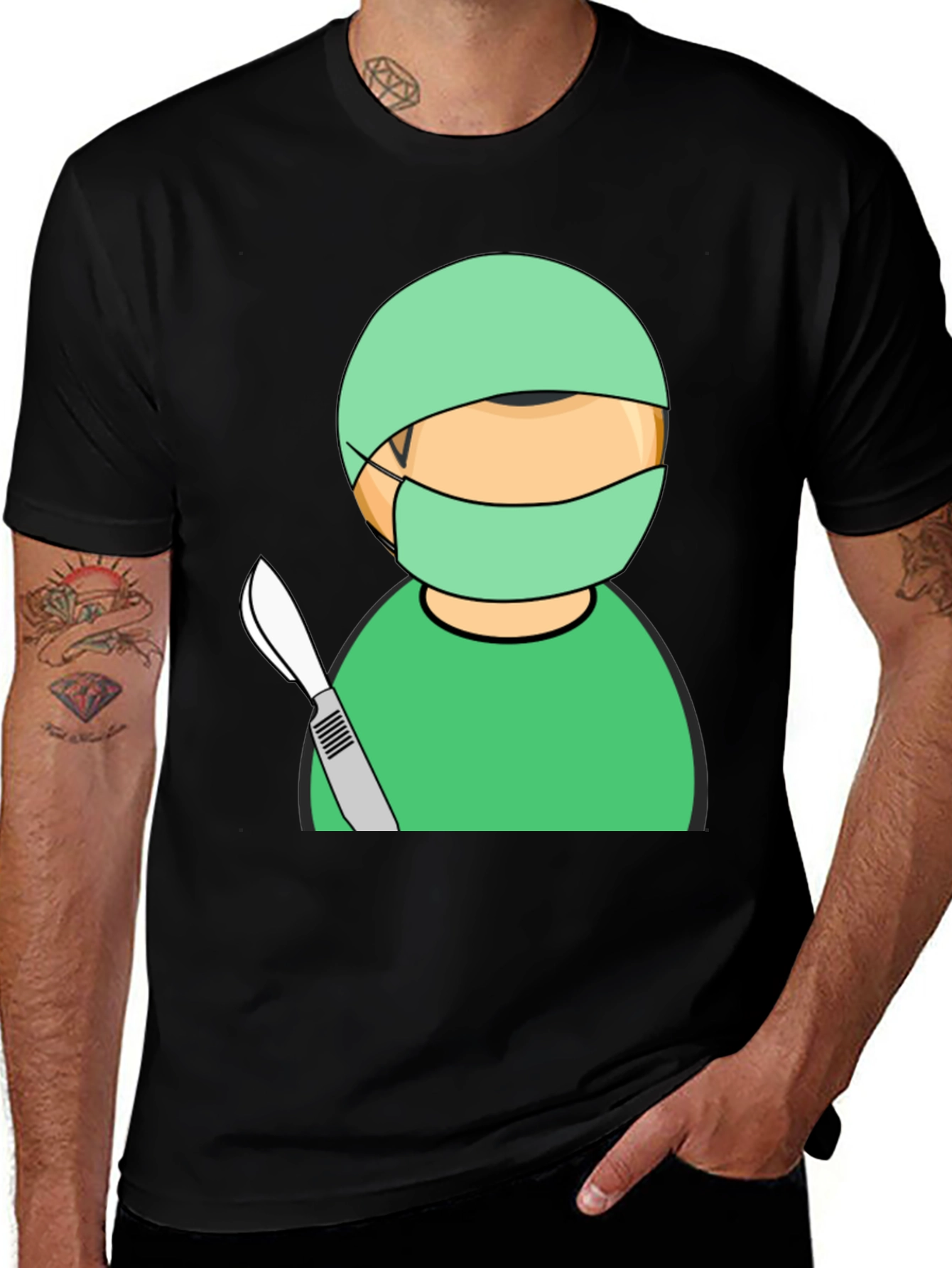 Surgeon Graphic Black T-Shirt