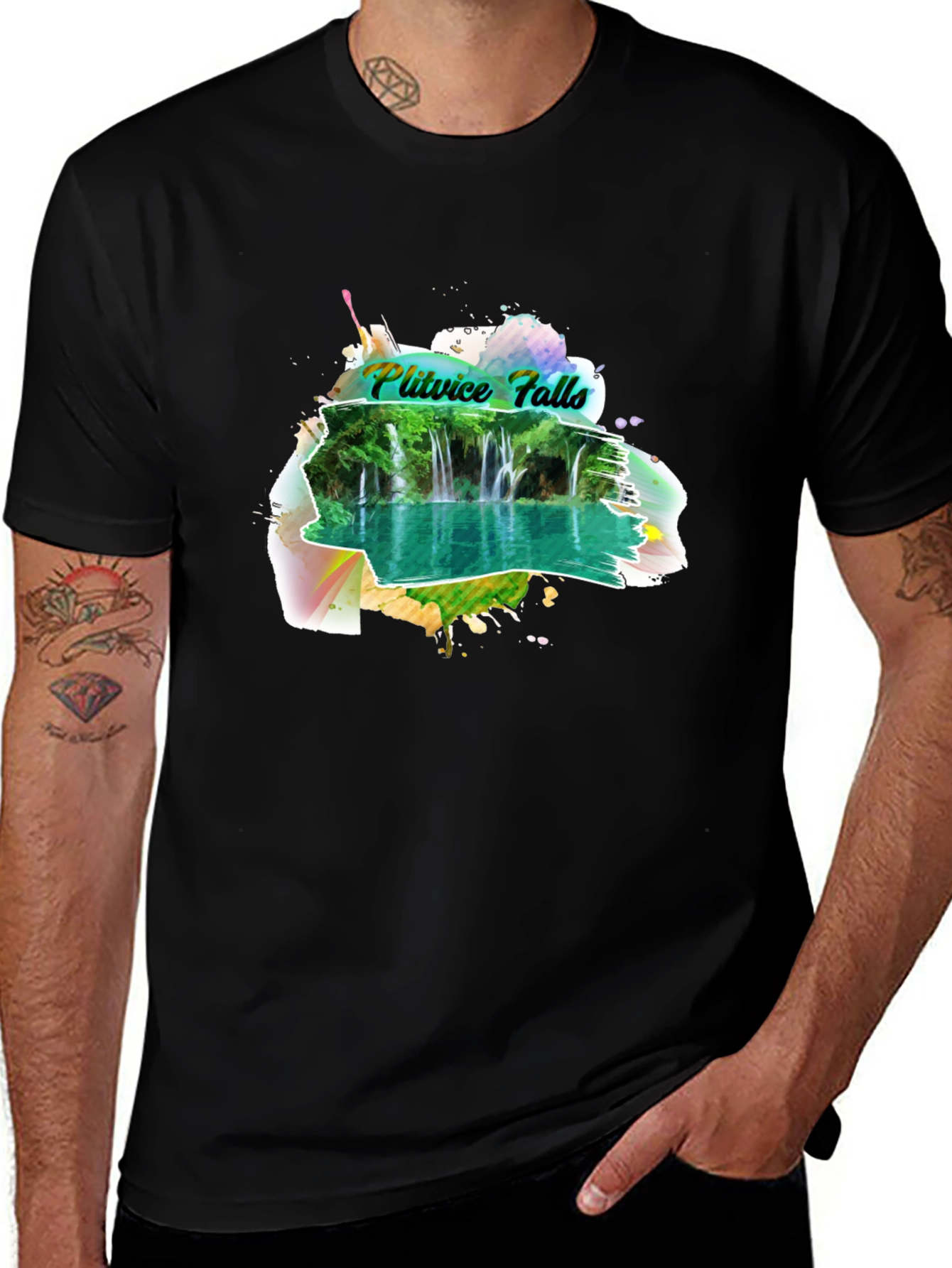 Variant 30 of Plitvice Falls Graphic Tee