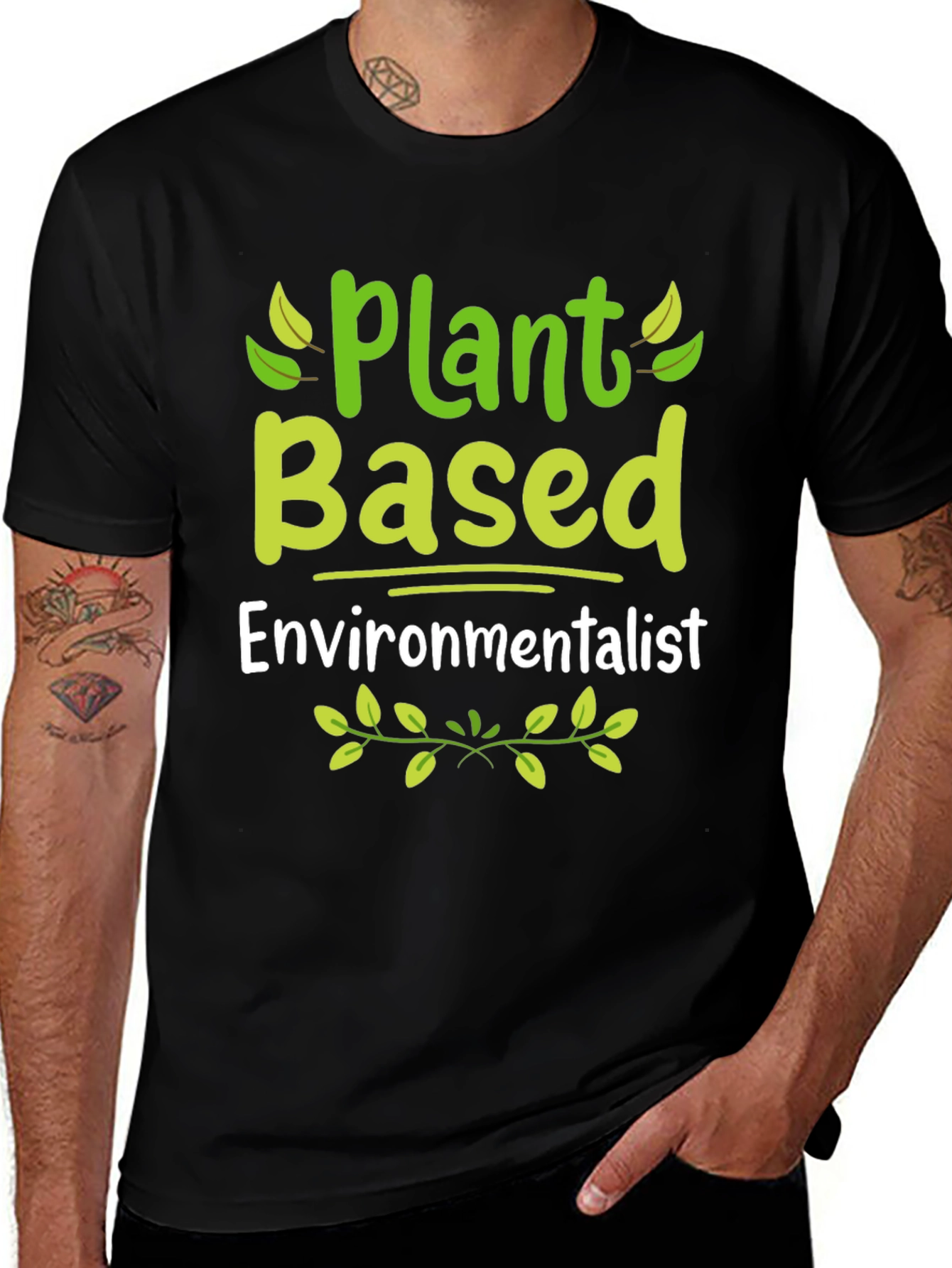 Plant Based Environmentalist Graphic T-Shirt
