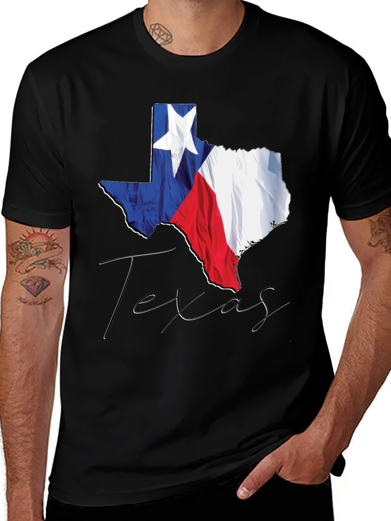 Texas Flag Graphic Tee - State Pride Shirt