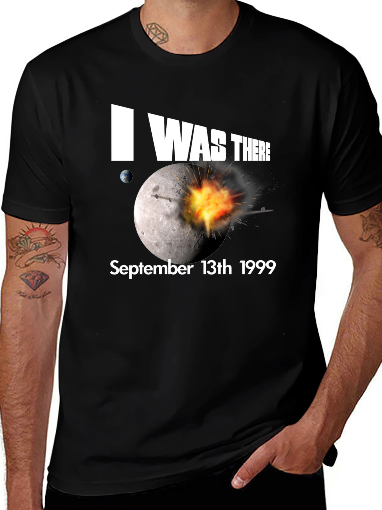 Black I Was There Moon Blast T-Shirt main image